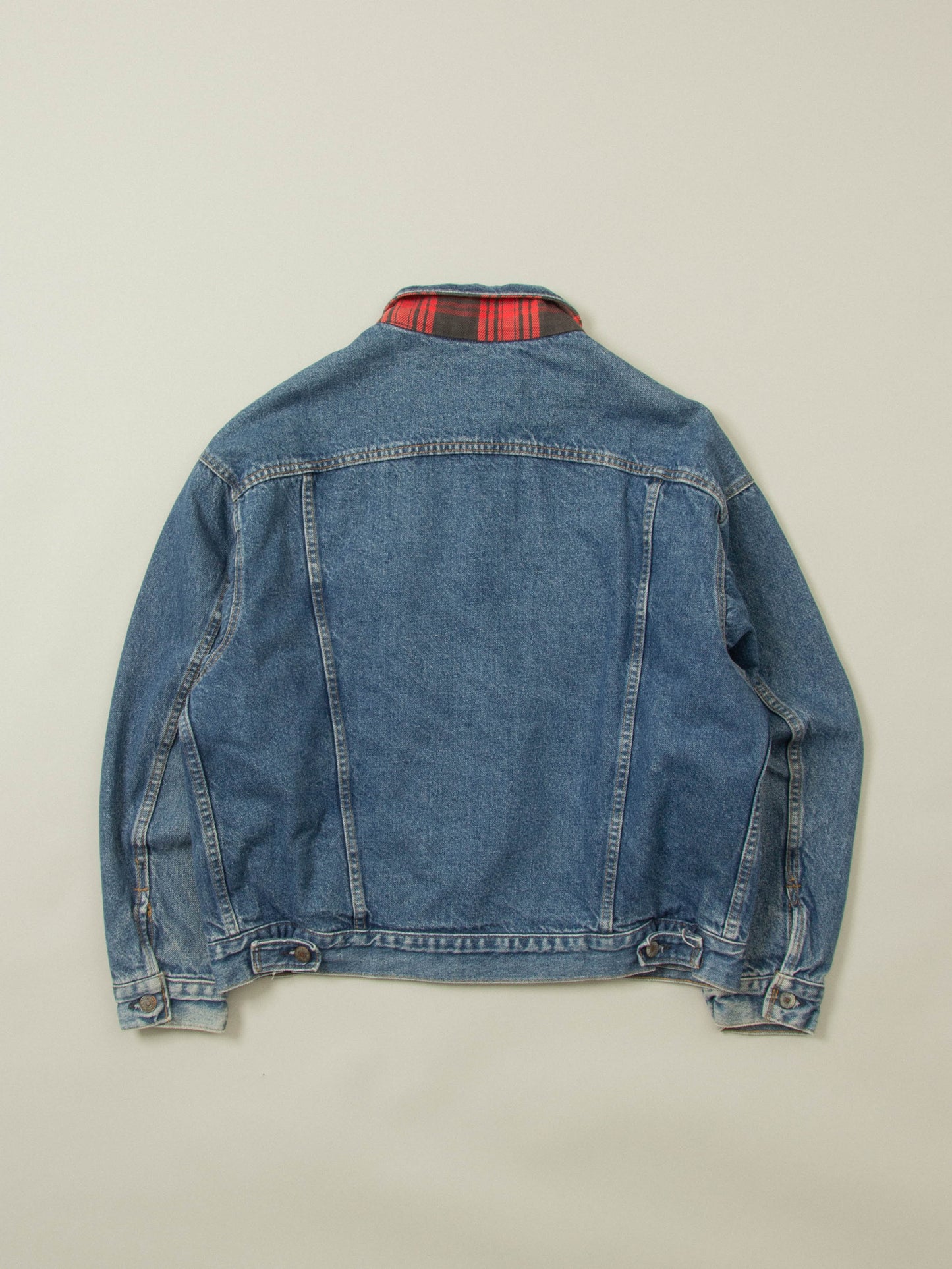 Vtg 1980s Lined Levi's Denim Jacket - Made in USA (XL)