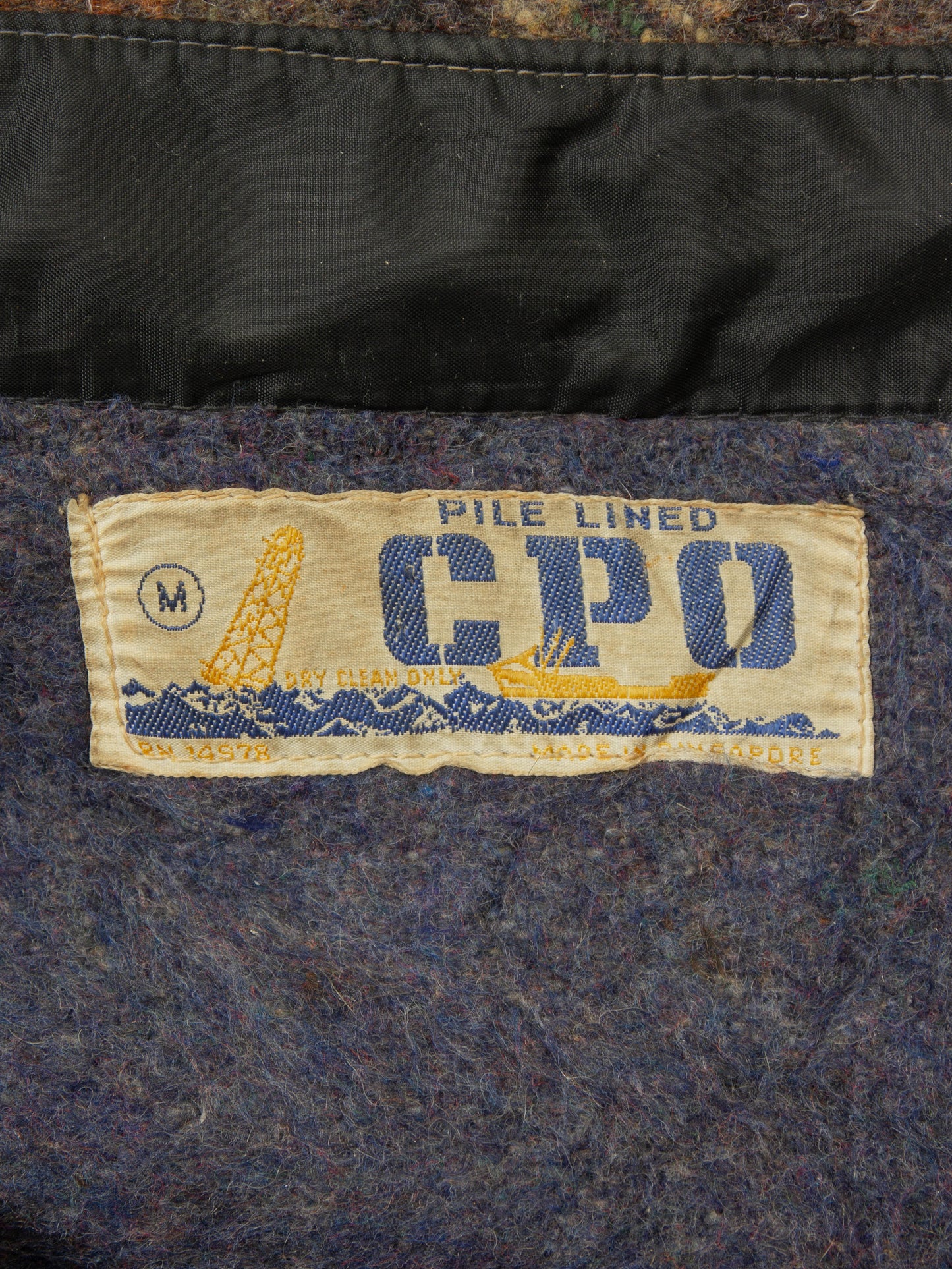 Vtg 1970s Lined CPO Shirt/ Jacket (M)