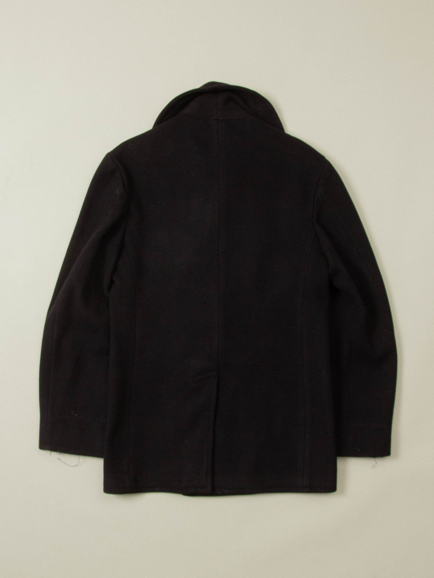 Vtg 1970s US Navy Wool Peacoat - Made in USA (S)