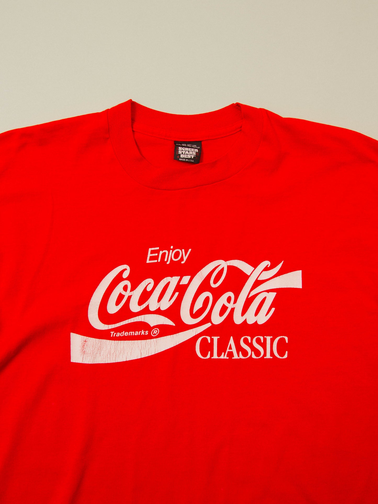 Vtg 1980s Coca Cola Single Stitch Tee - Made in USA (XL)