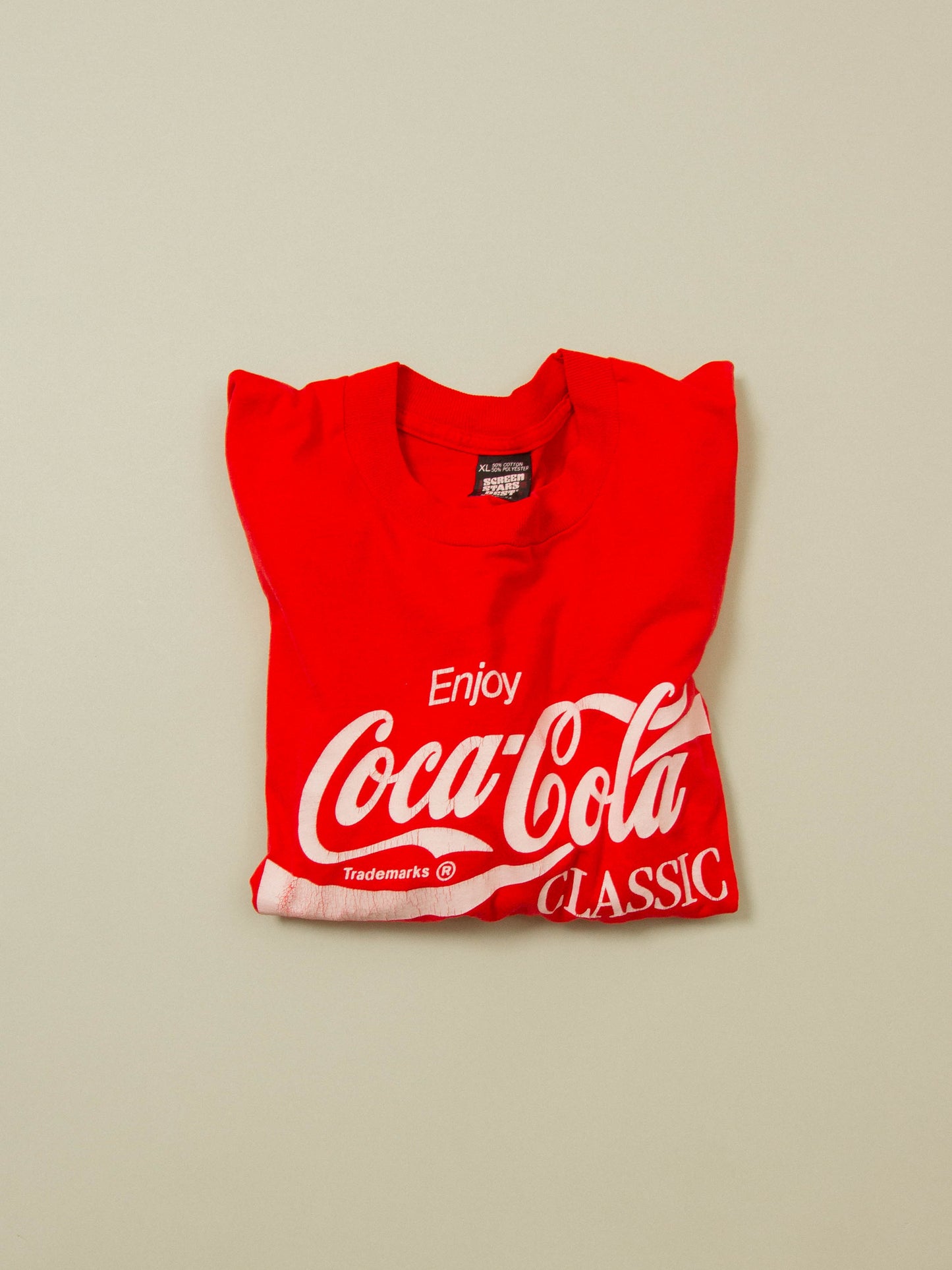 Vtg 1980s Coca Cola Single Stitch Tee - Made in USA (XL)