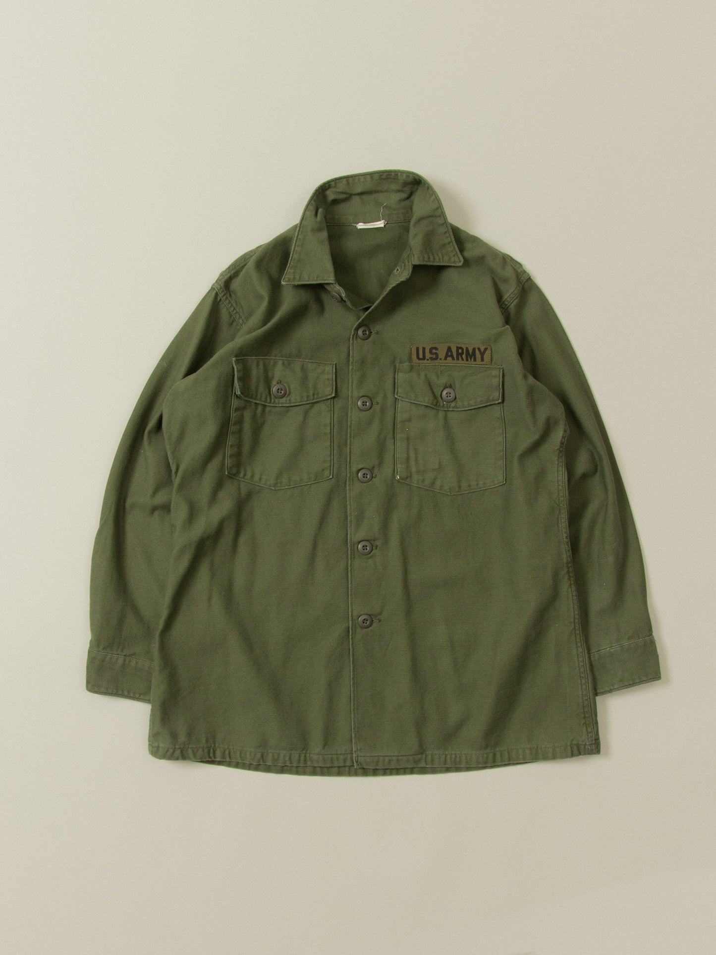 Vtg OG-107 US Army Fatigue Shirt (S)