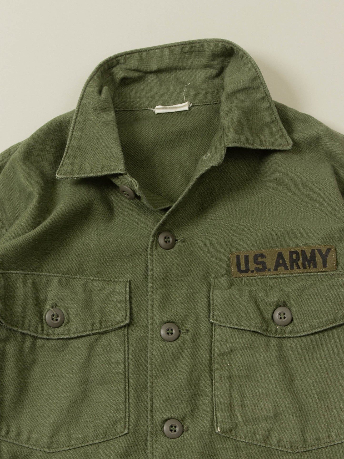 Vtg OG-107 US Army Fatigue Shirt (S)