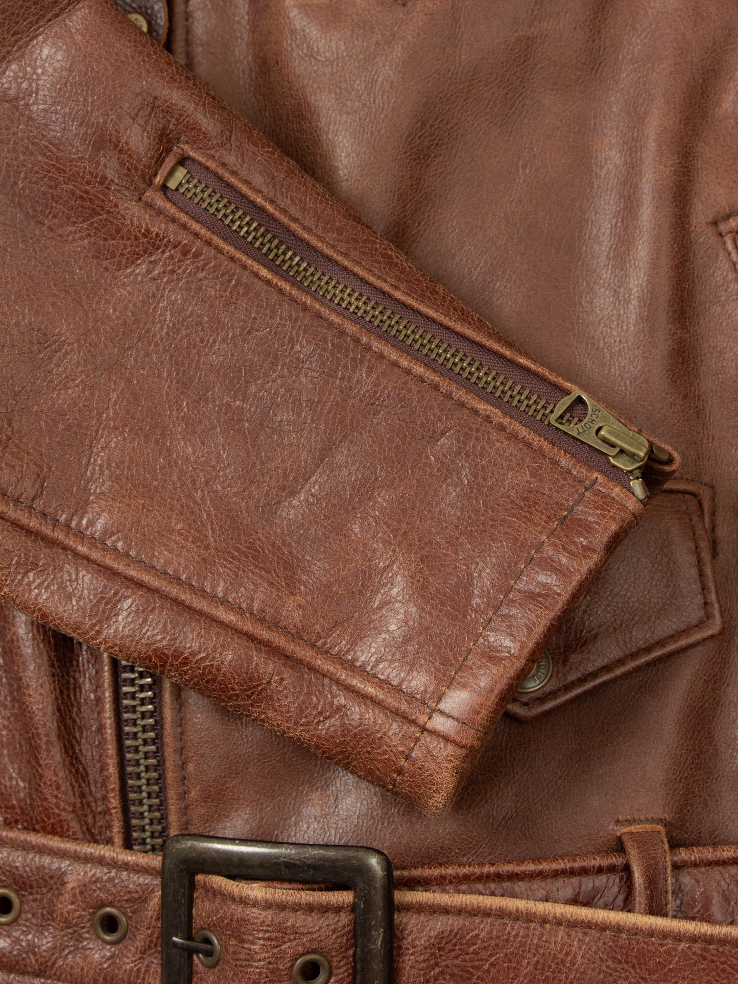 NOS Schott Perfecto Leather Jacket - Made in USA (M)