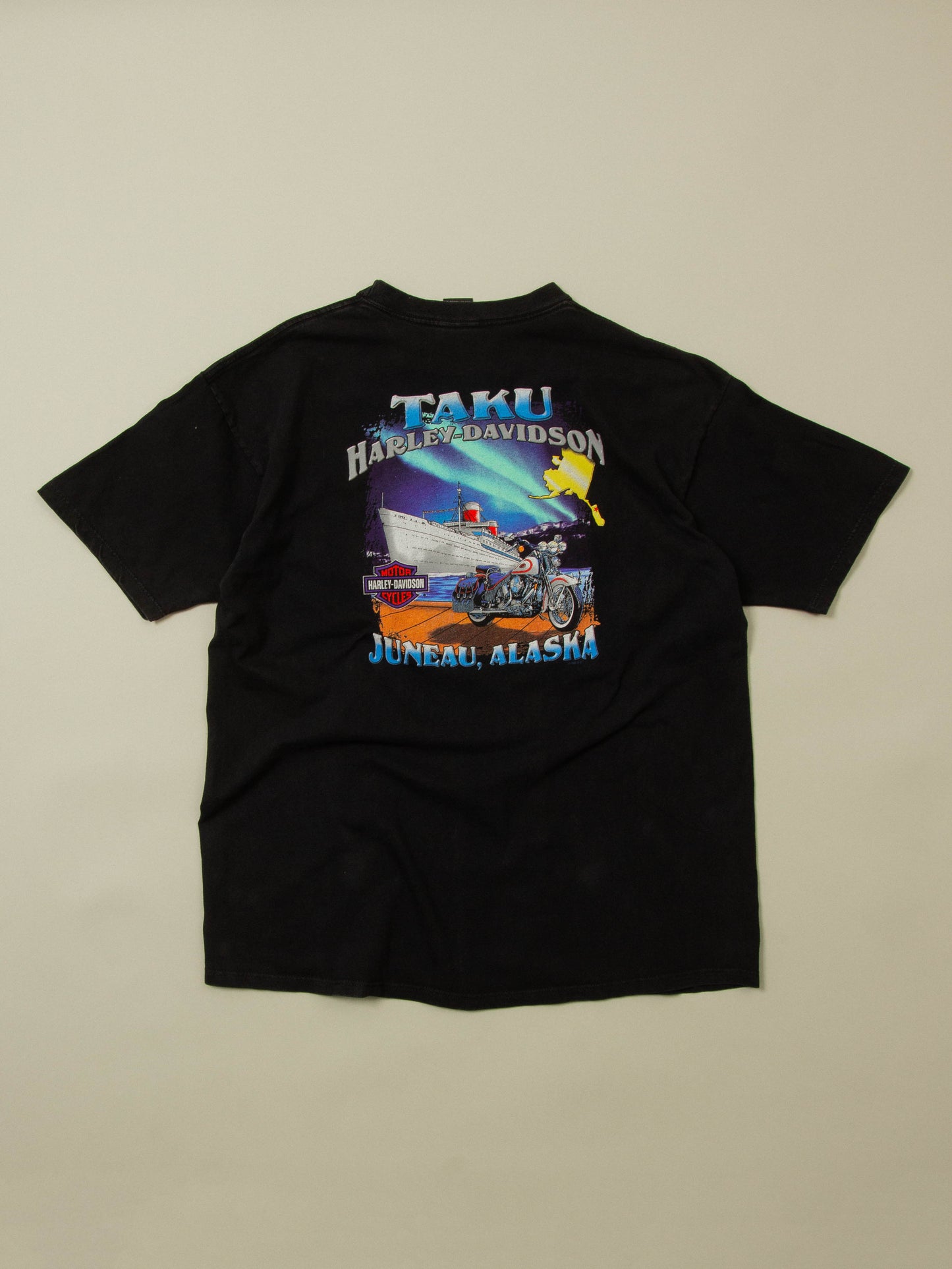 Vtg 1990s Harley Davidson Alaska Tee - Made in USA (XXL)