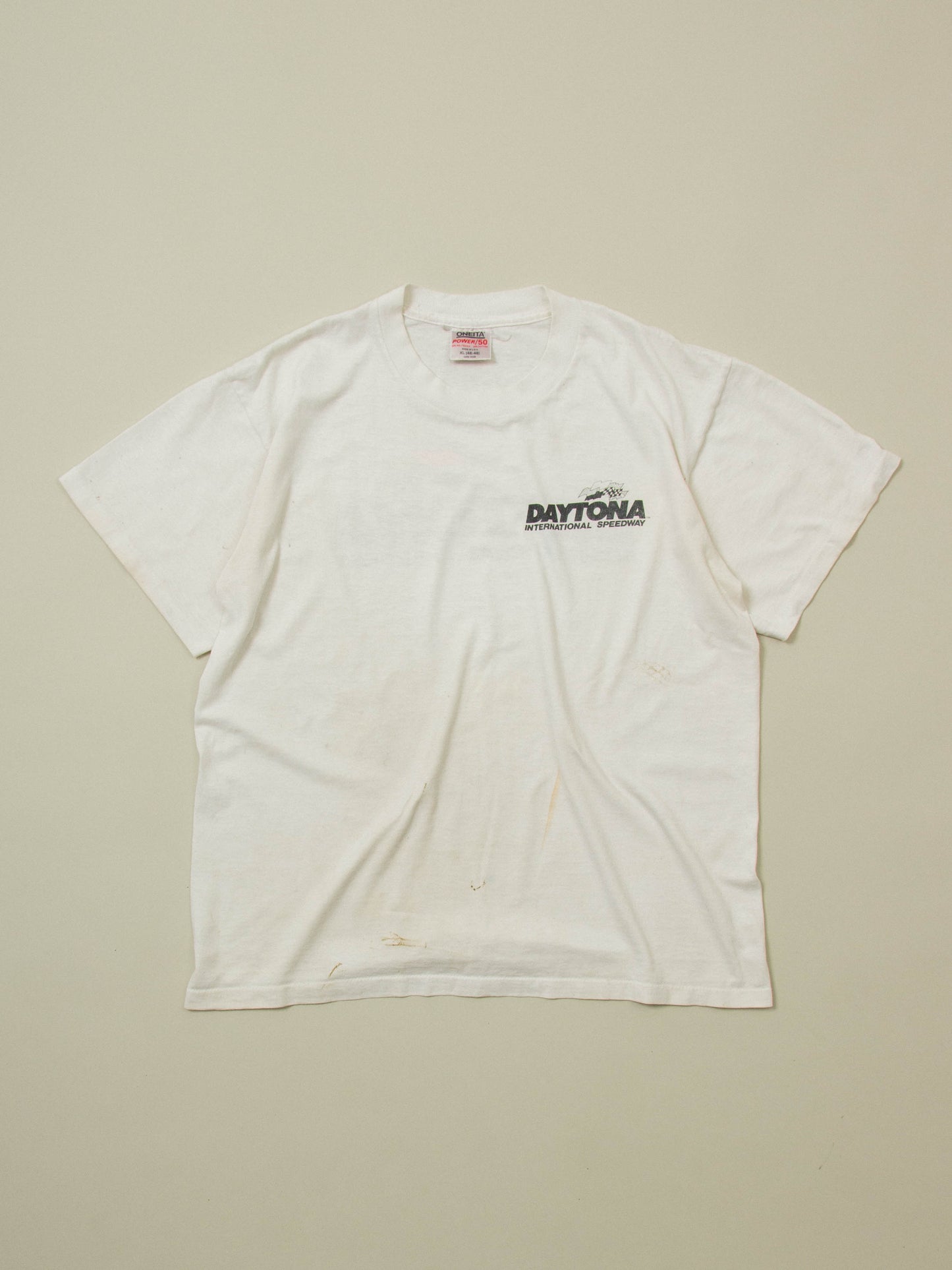 Vtg 1990s 'Daytona Speedway' Single Stitch Tee - Made in USA (XL)
