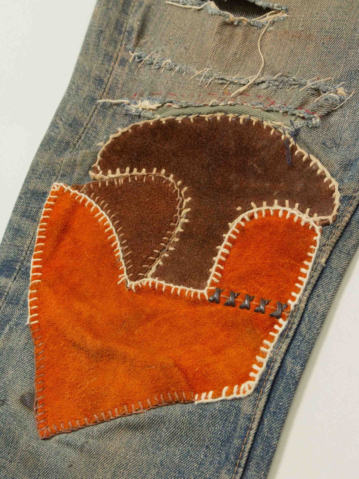 Vtg 1960s Patchwork Selvedge Levi's 505 - Made in USA (28x31)