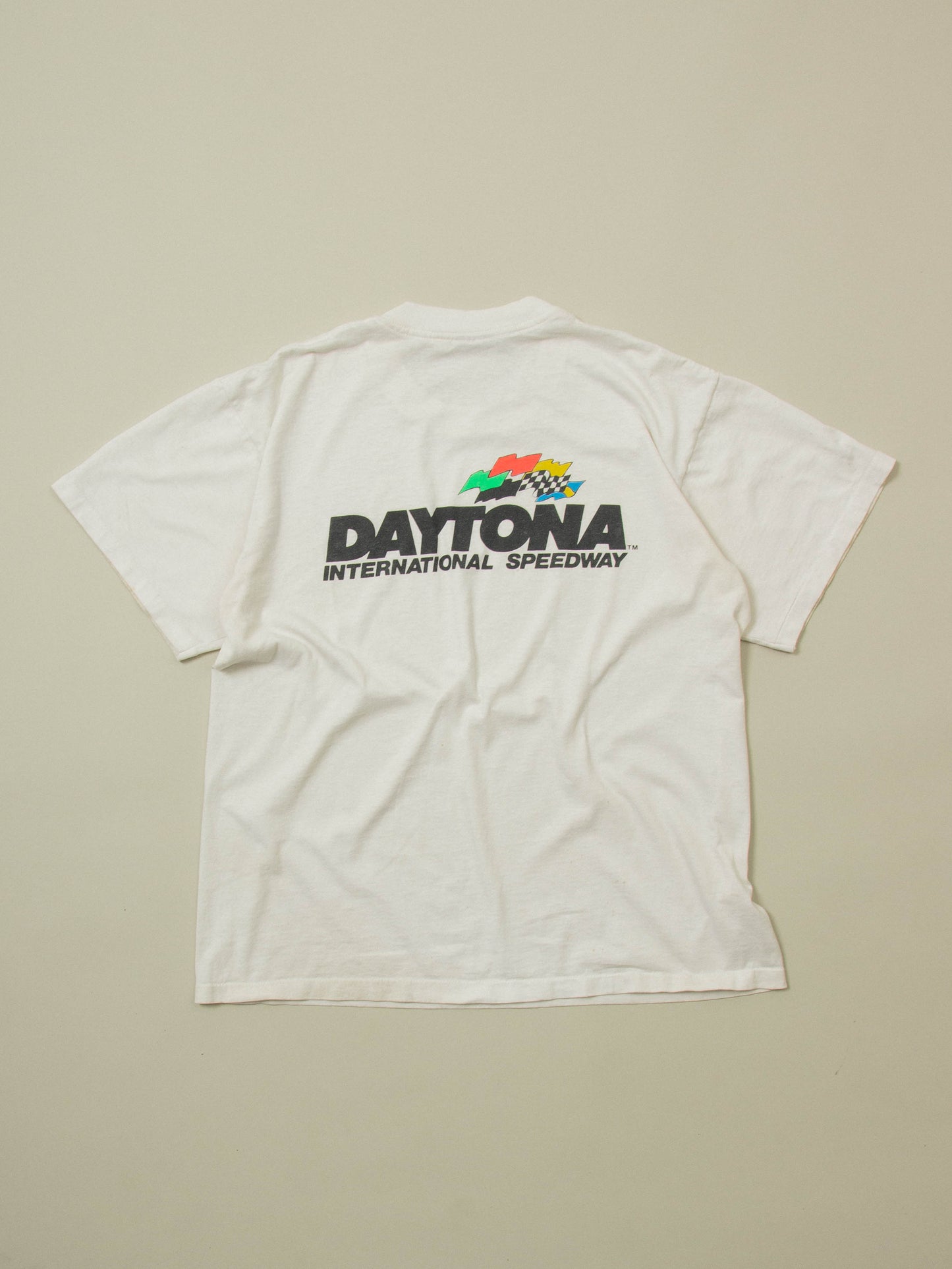 Vtg 1990s 'Daytona Speedway' Single Stitch Tee - Made in USA (XL)