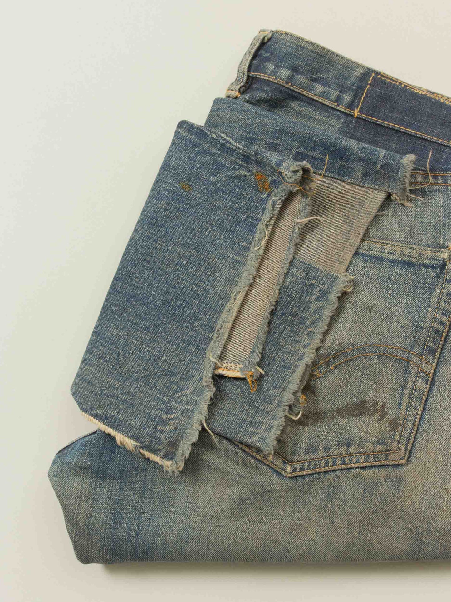 Vtg 1960s Patchwork Selvedge Levi's 505 - Made in USA (28x31)