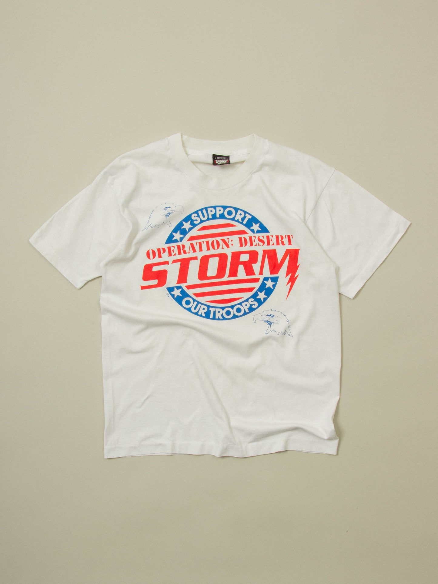 Vtg 1990s 'Operation Desert Storm' Single Stitch Tee - Made in USA (M)