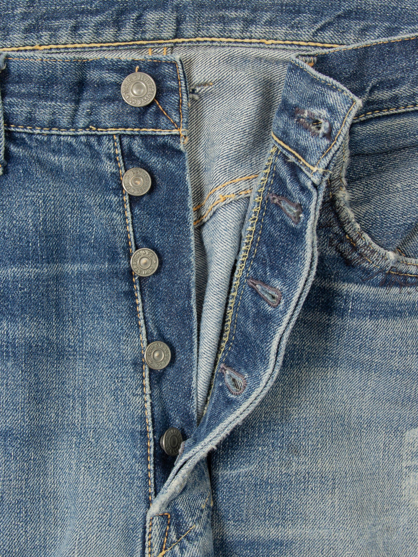 Vtg Early 1960s Levi's 501 Big E Selvedge Jeans (36x33)