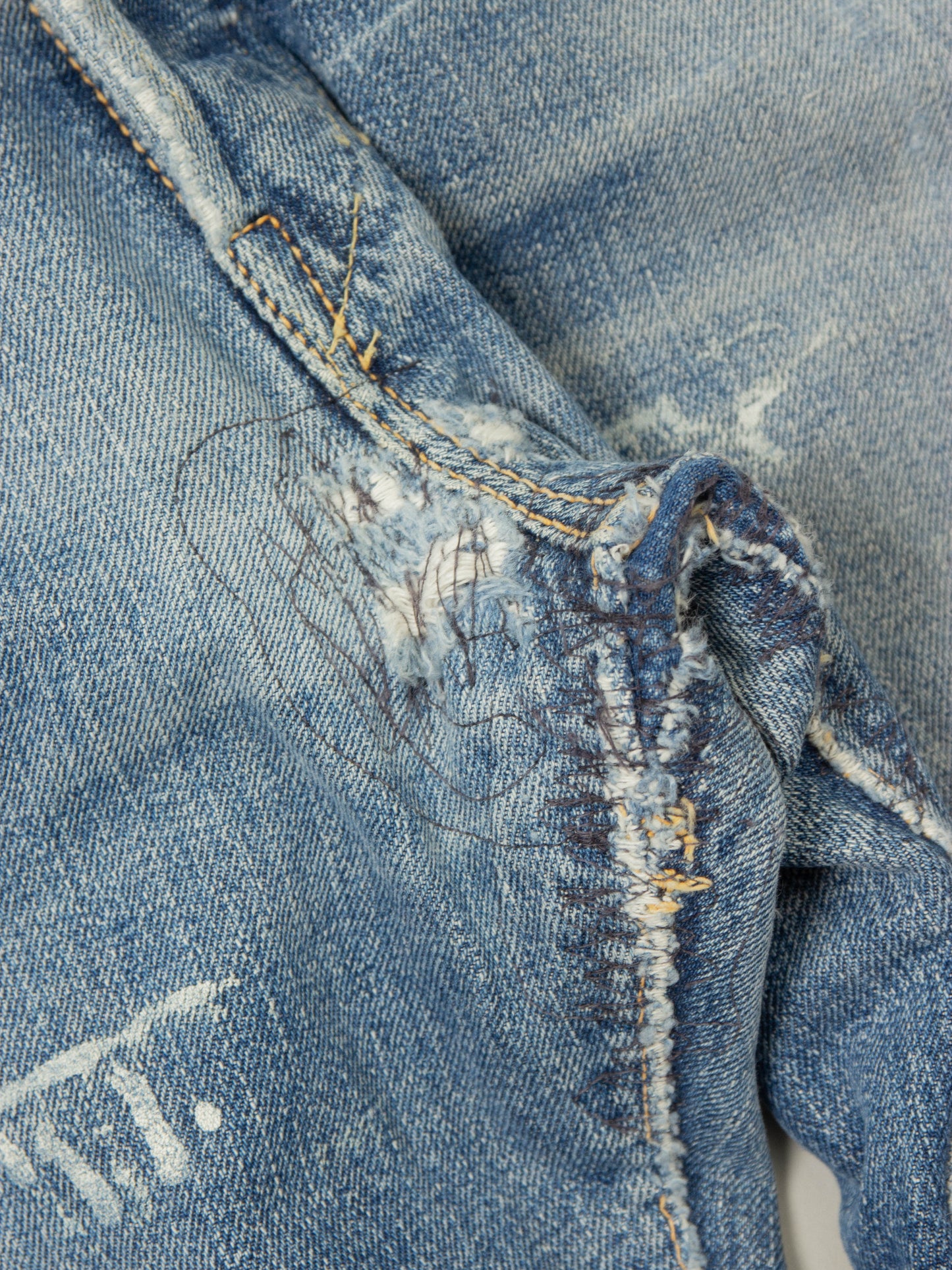 Vtg Early 1960s Levi's 501 Big E Selvedge Jeans (36x33)