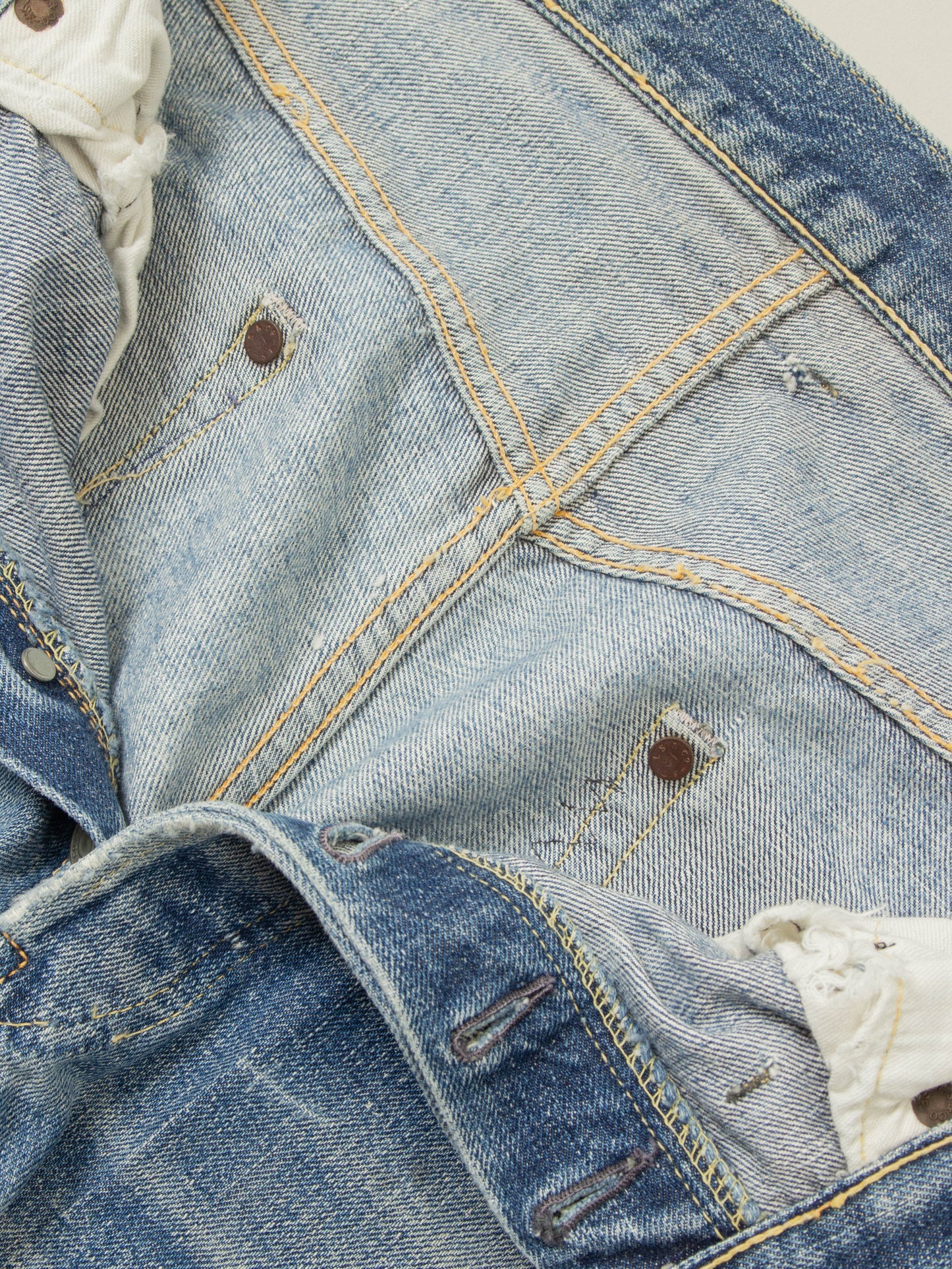 Vtg Early 1960s Levi's 501 Big E Selvedge Jeans (36x33)