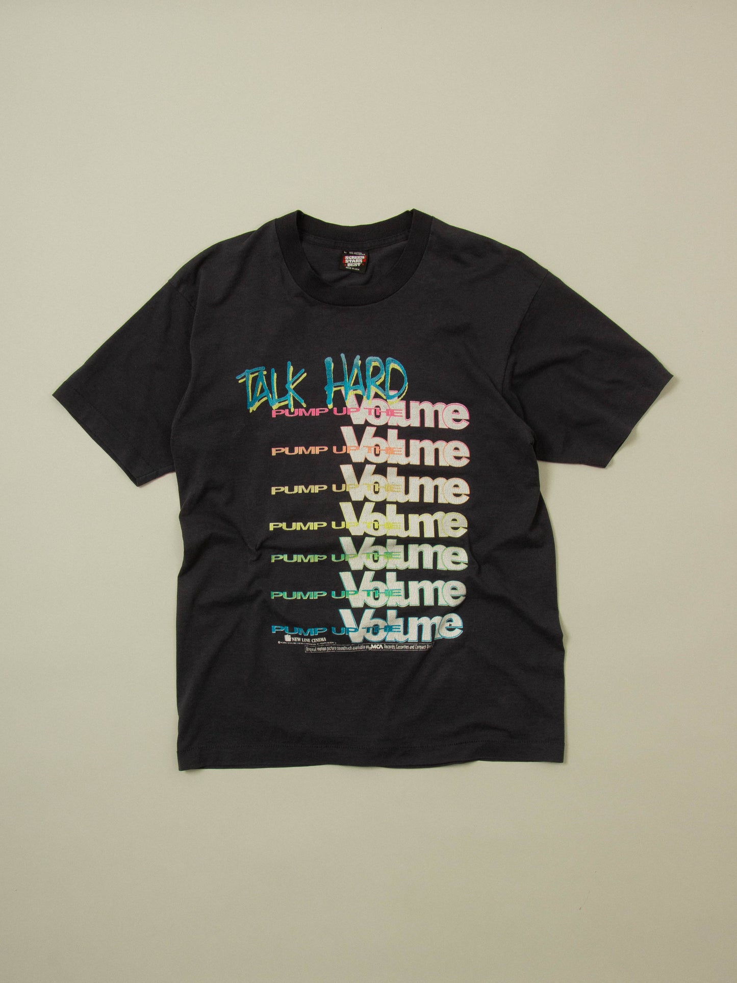 Vtg 1990s Pump Up The Volume Movie Single Stitch Promo Tee (L)