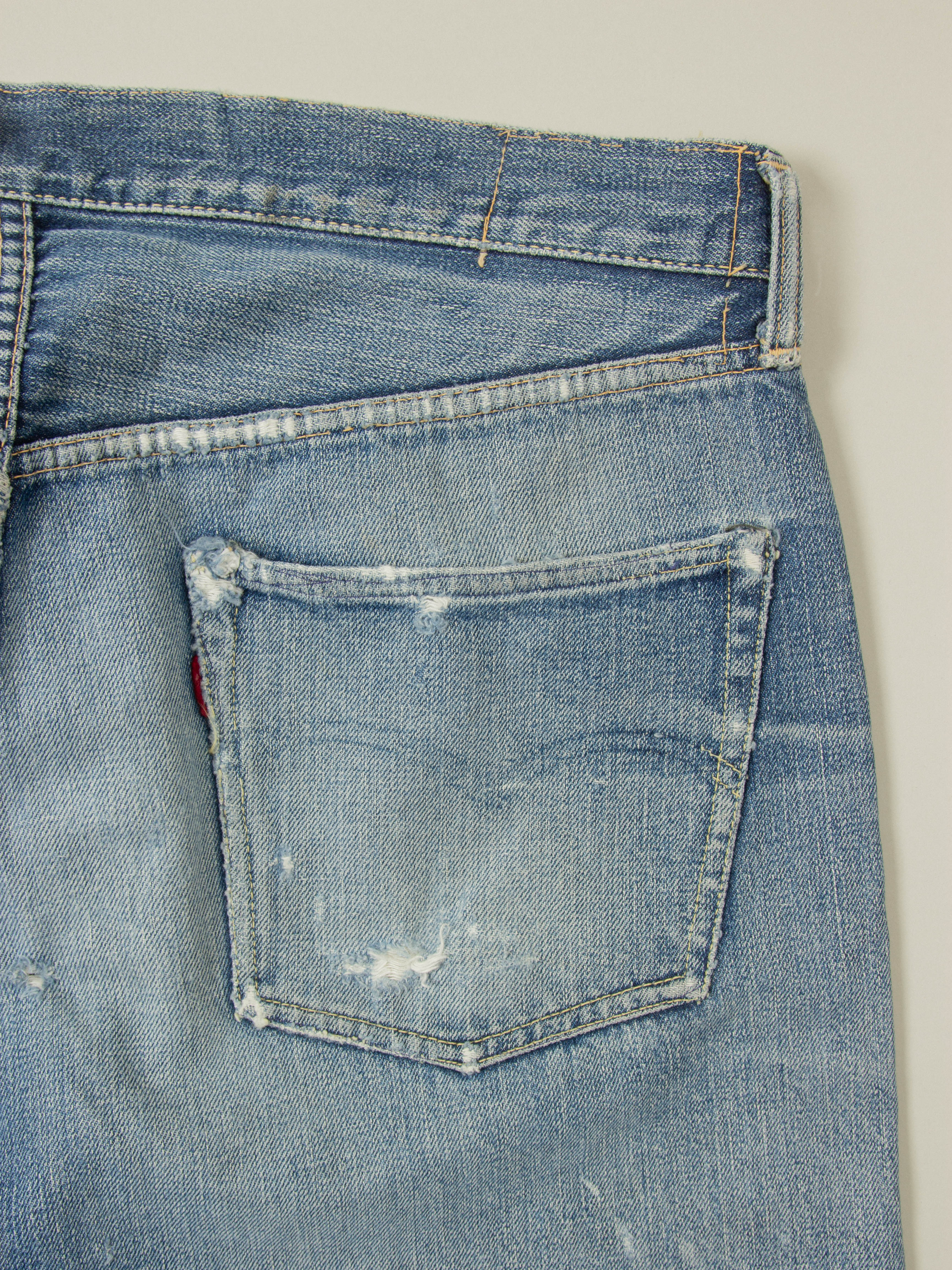 Levi’s 501 BIGE前期　60s Vintage 1960s Levis 501 Jeans Selvedge Big E #4 Button Stamp