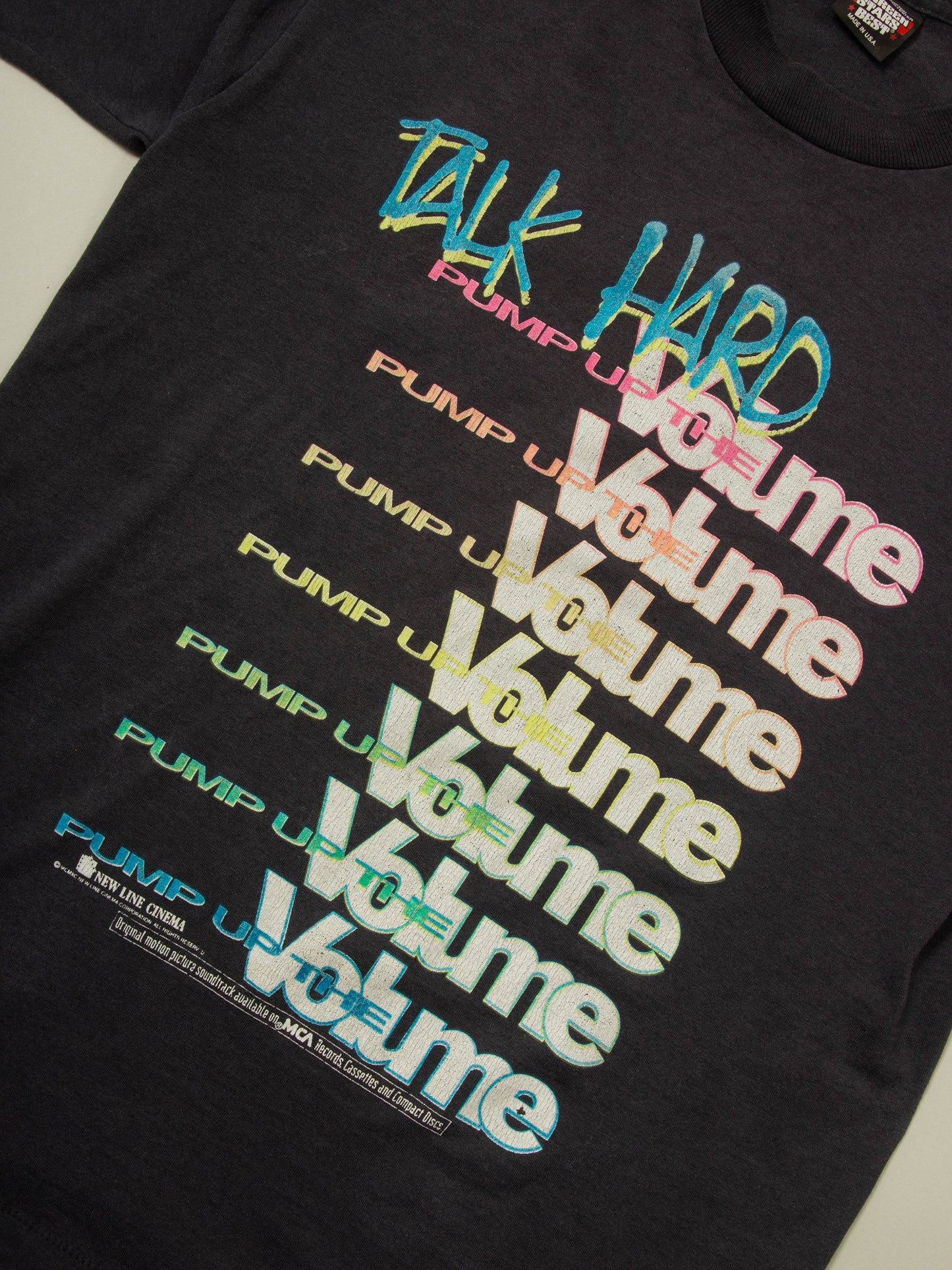 Vtg 1990s Pump Up The Volume Movie Single Stitch Promo Tee (L)