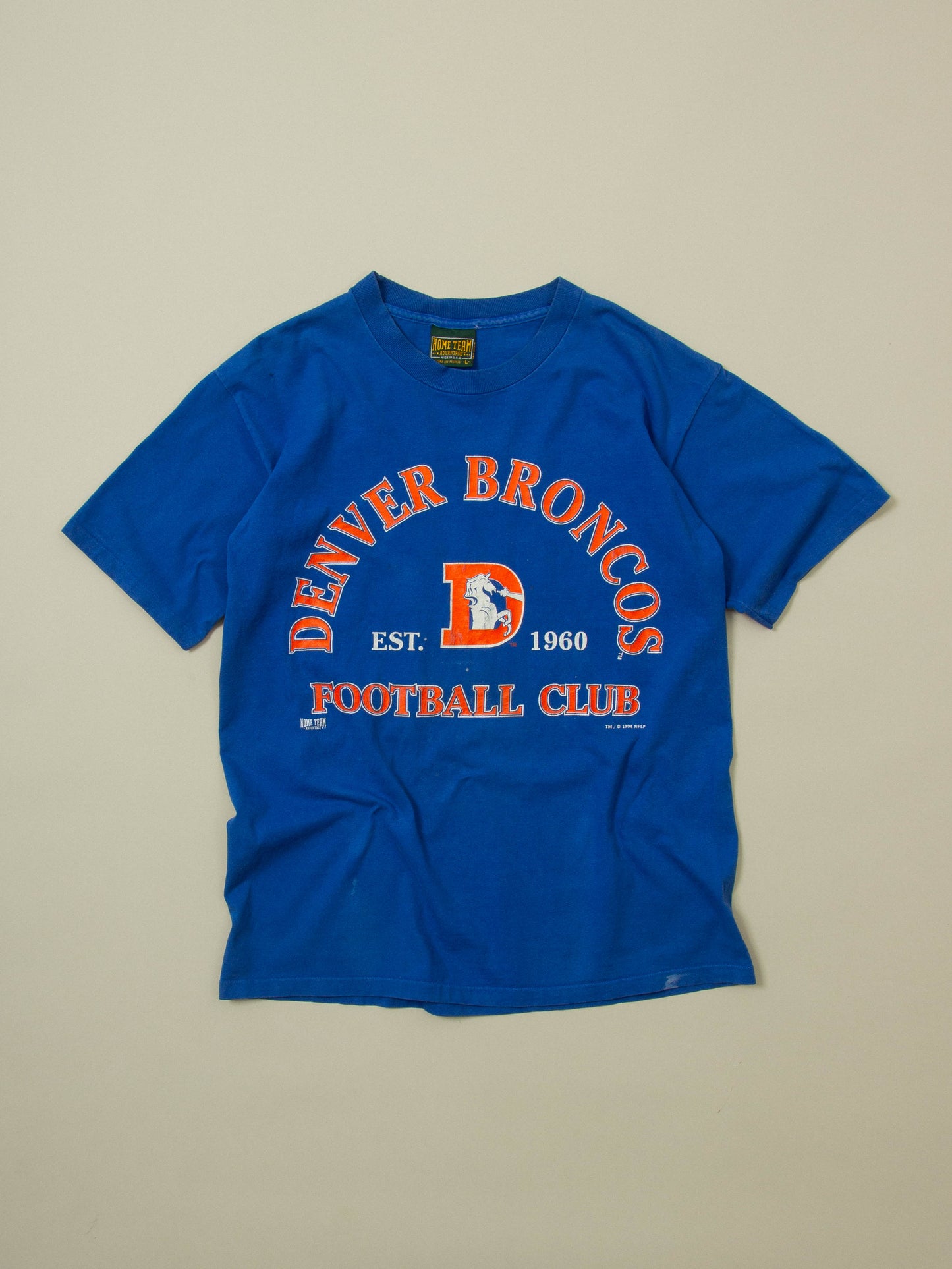 Vtg 1990s Denver Broncos Single Stitch Tee - Made in USA (L)