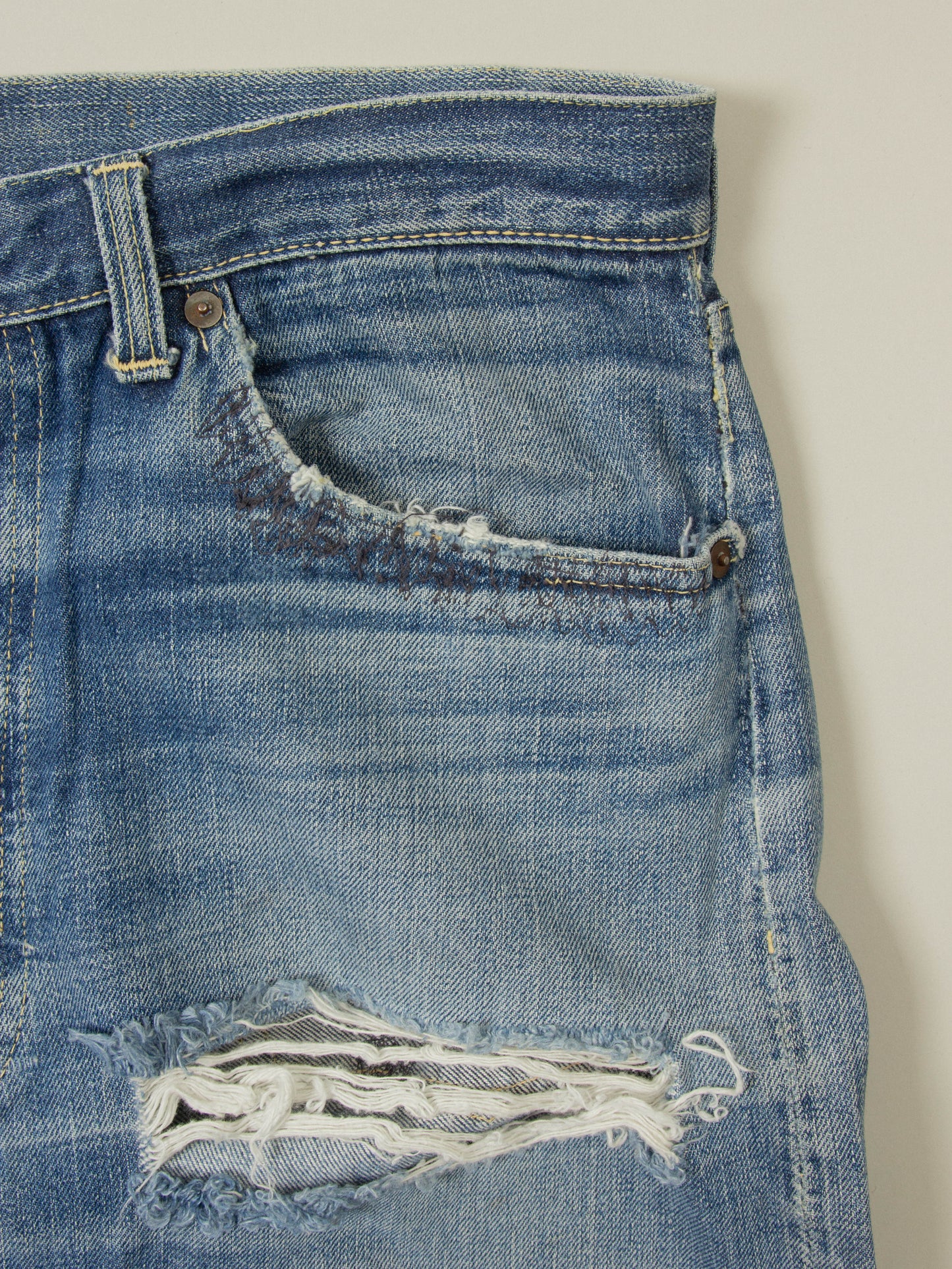 Vtg 1950/60s Levi's 501XX Selvedge Big E Jeans (34x32)