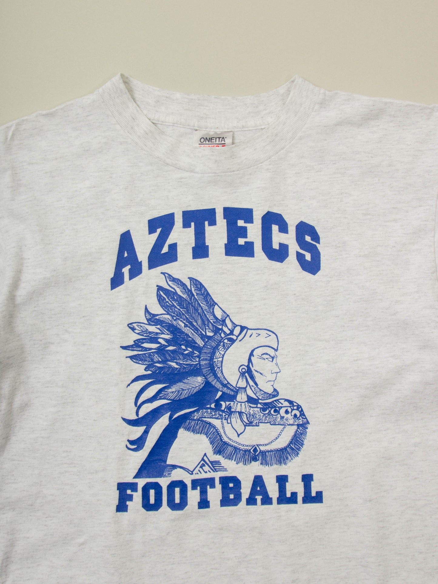 Vtg 1990s 'Aztecs Football' Single Stitch Tee - Made in USA (L)