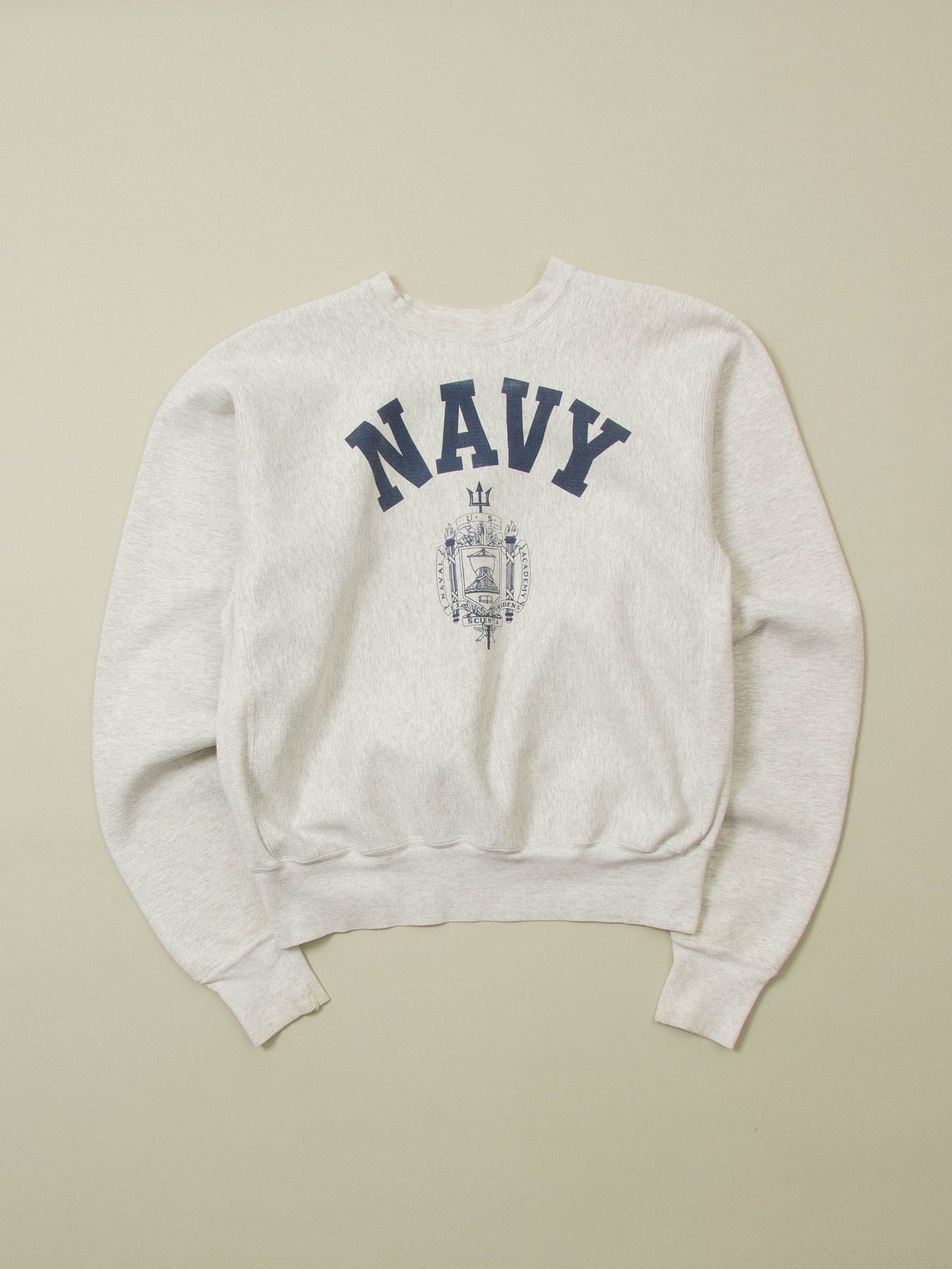 Vtg 1990s US Navy Reverse Weave Sweatshirt - Made in USA (XL)