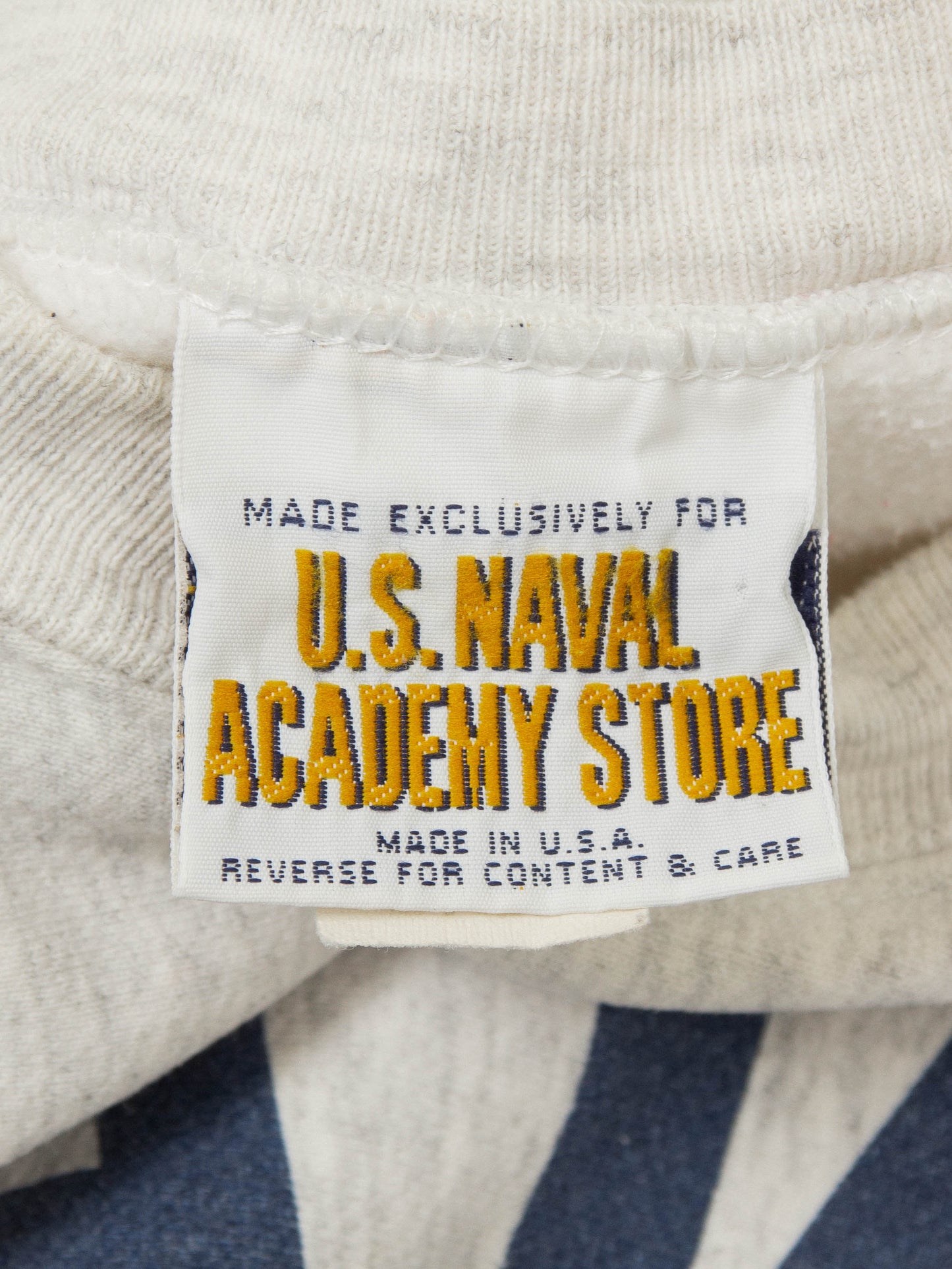 Vtg 1990s US Navy Reverse Weave Sweatshirt - Made in USA (XL)