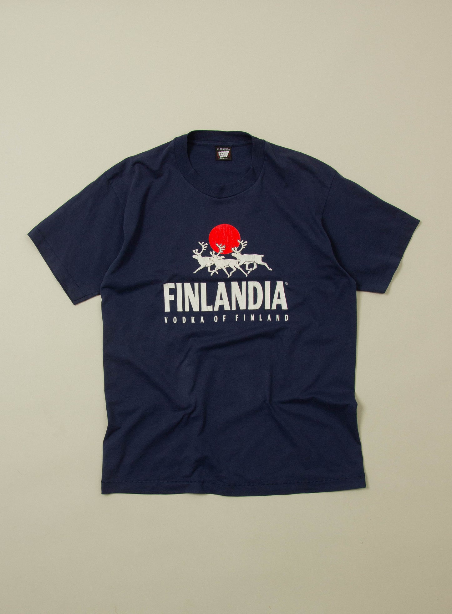 Vtg 1990s Finlandia Vodka Single Stitch Tee - Made in USA (XL)