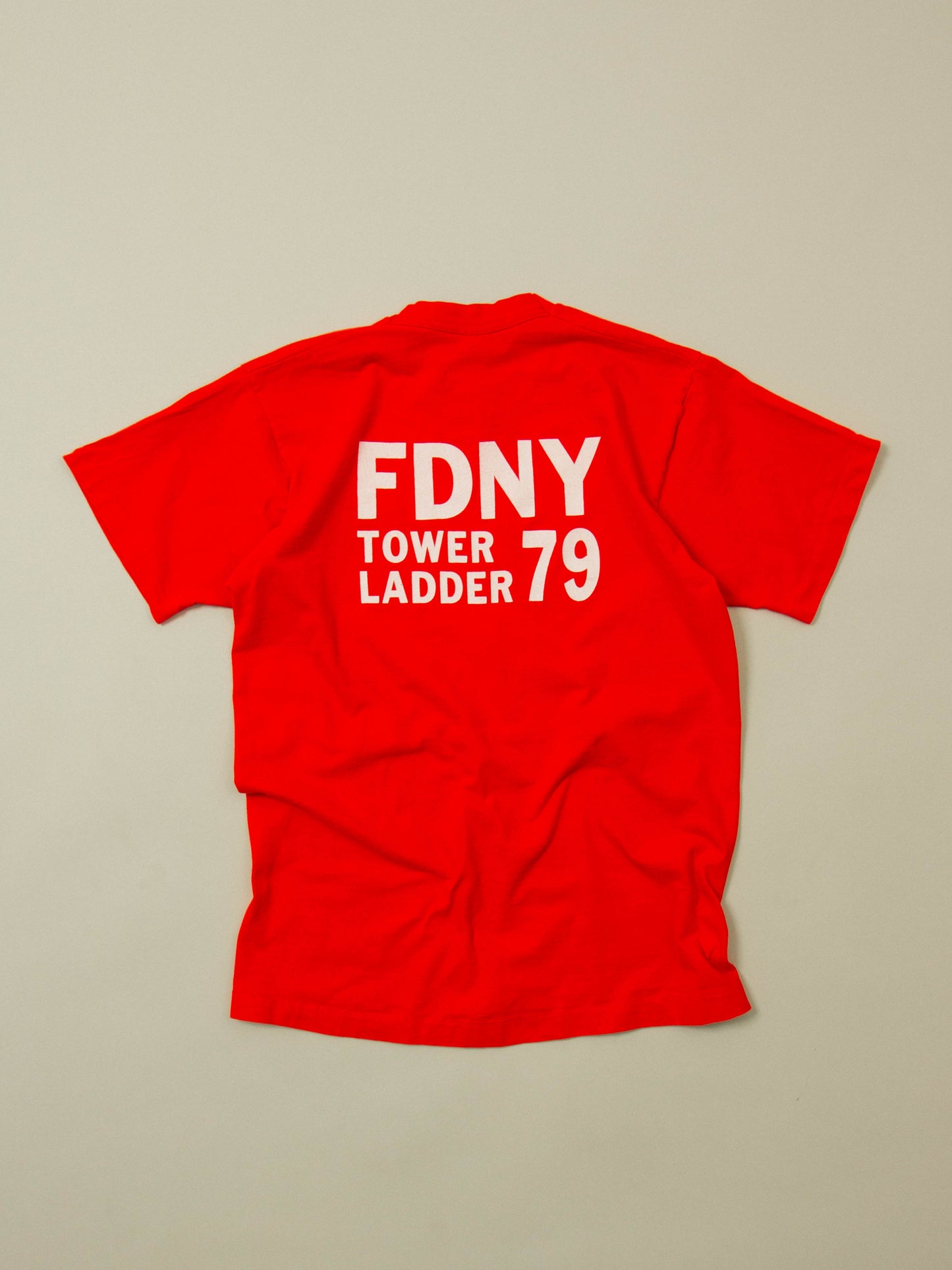 Vtg 1990s New York City Firefighter Single Stitch Tee - Made in USA (L)