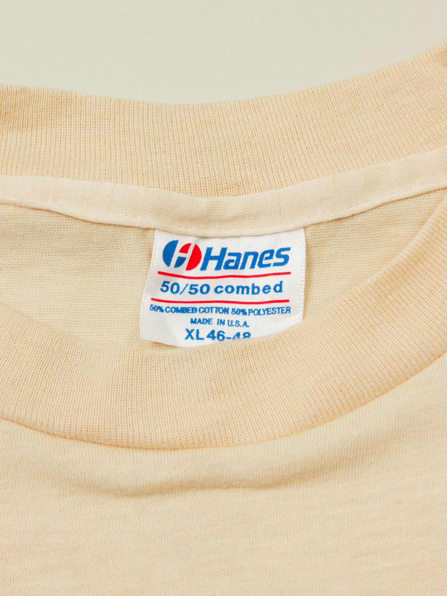 Vtg 1990s Hanes 50/50 Single Stitch Tee - Made in USA (XL)
