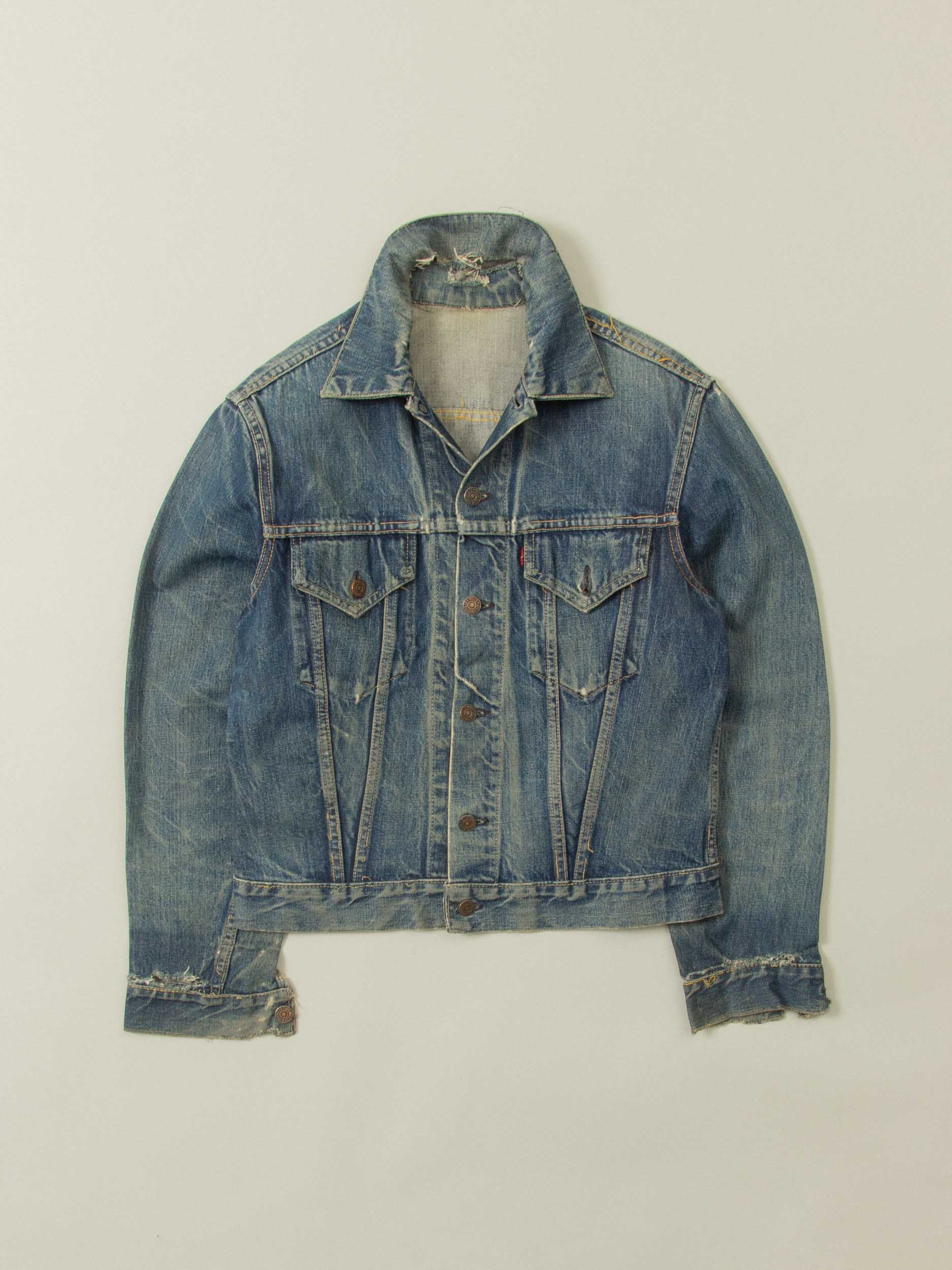 LEVI’S 557 Big E Denim Jacket 1960s Vtg 1960s Levi's 557 Big E Denim Jacket (M) – Broadway & Sons