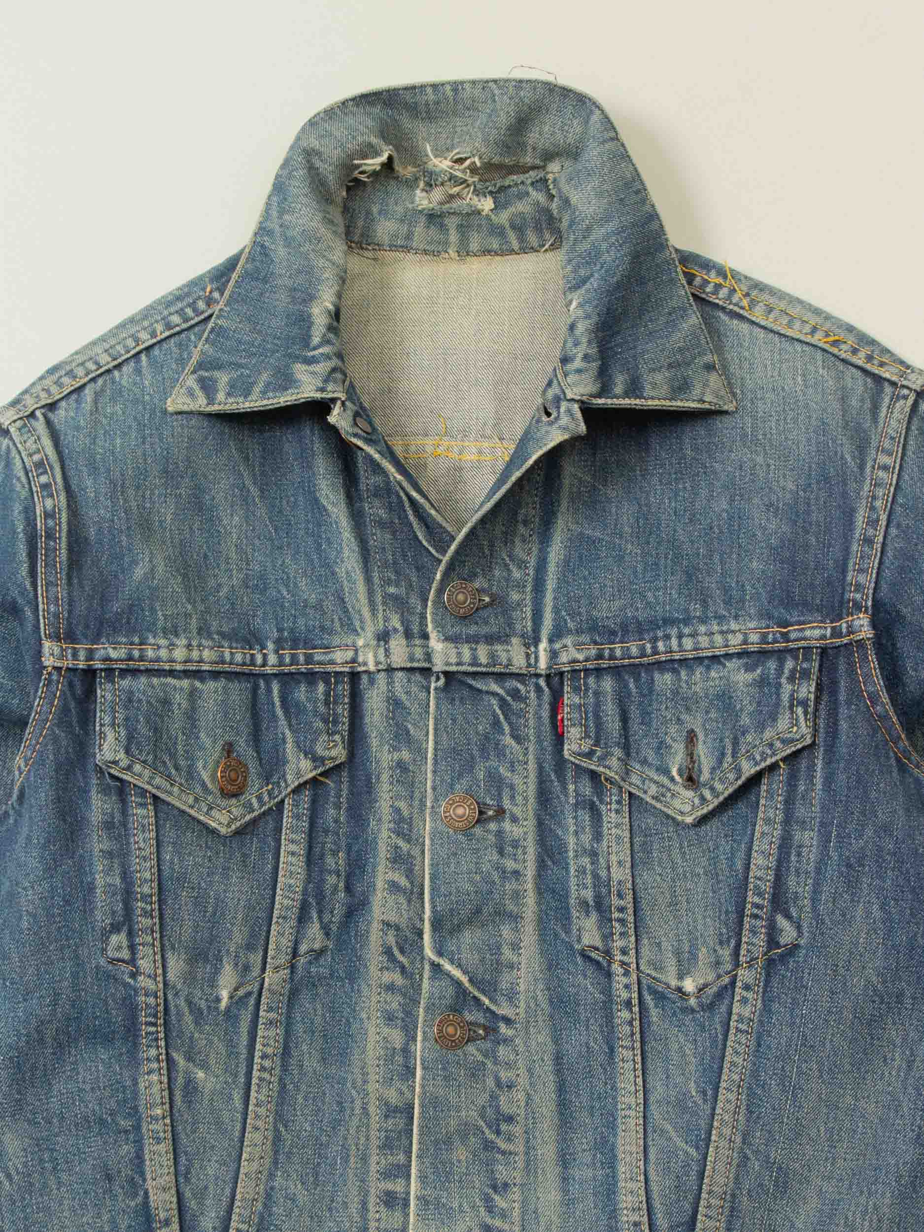 LEVI’S 557 Big E Denim Jacket 1960s Vtg 1960s Levi's 557 Big E Denim Jacket (M) – Broadway & Sons