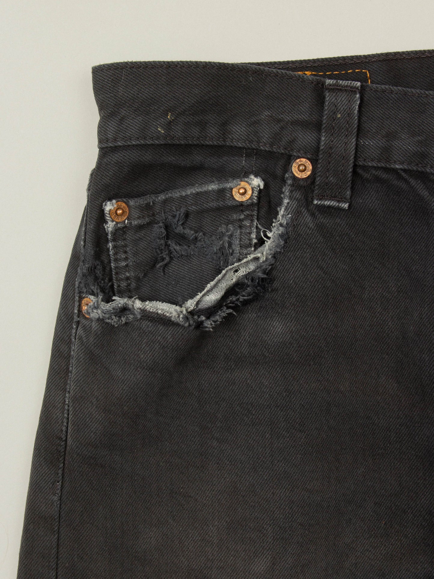 Vtg Faded Black Levi's 501 Jeans (30x29)