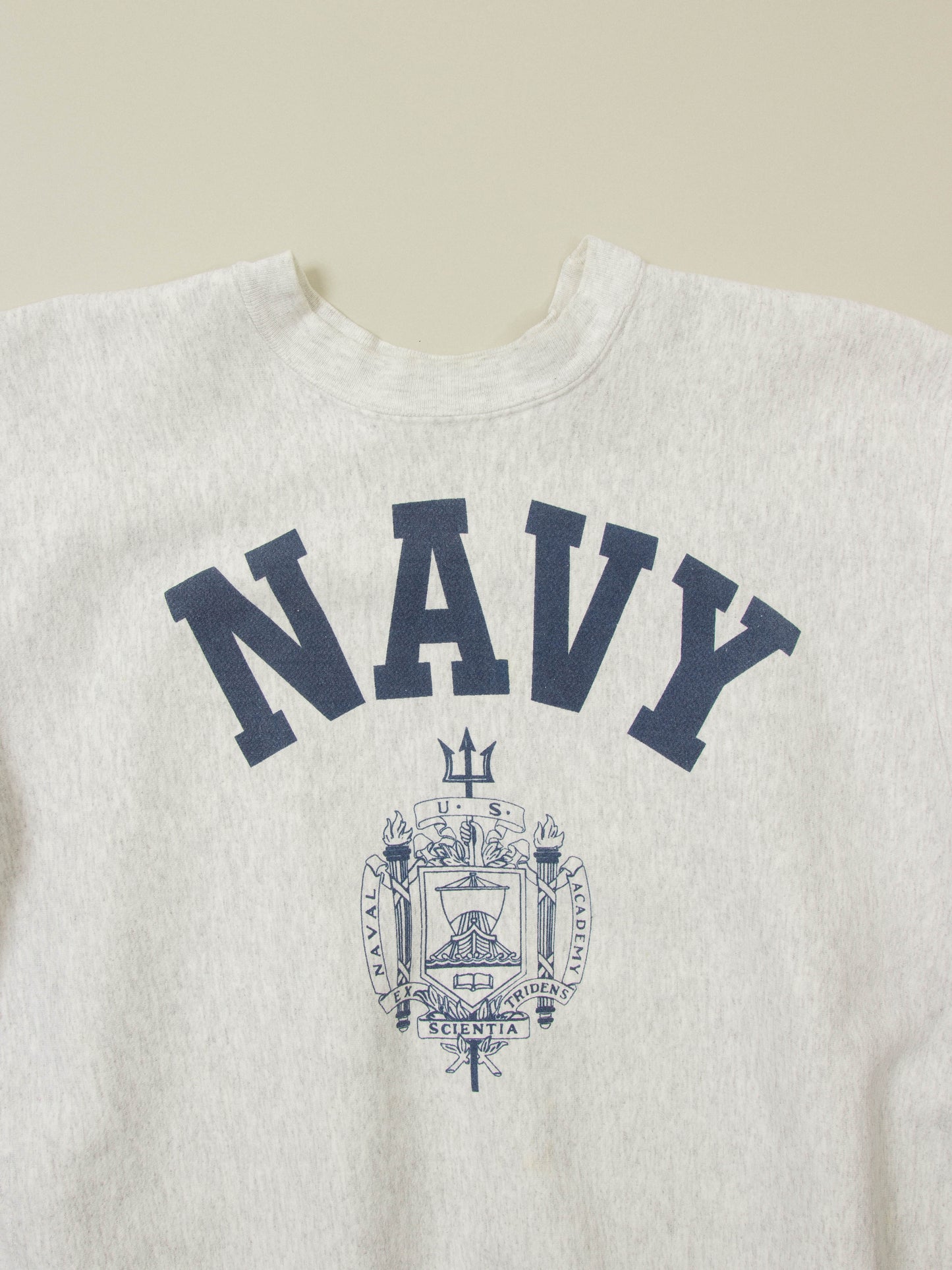 Vtg 1990s US Navy Reverse Weave Sweatshirt - Made in USA (XL)