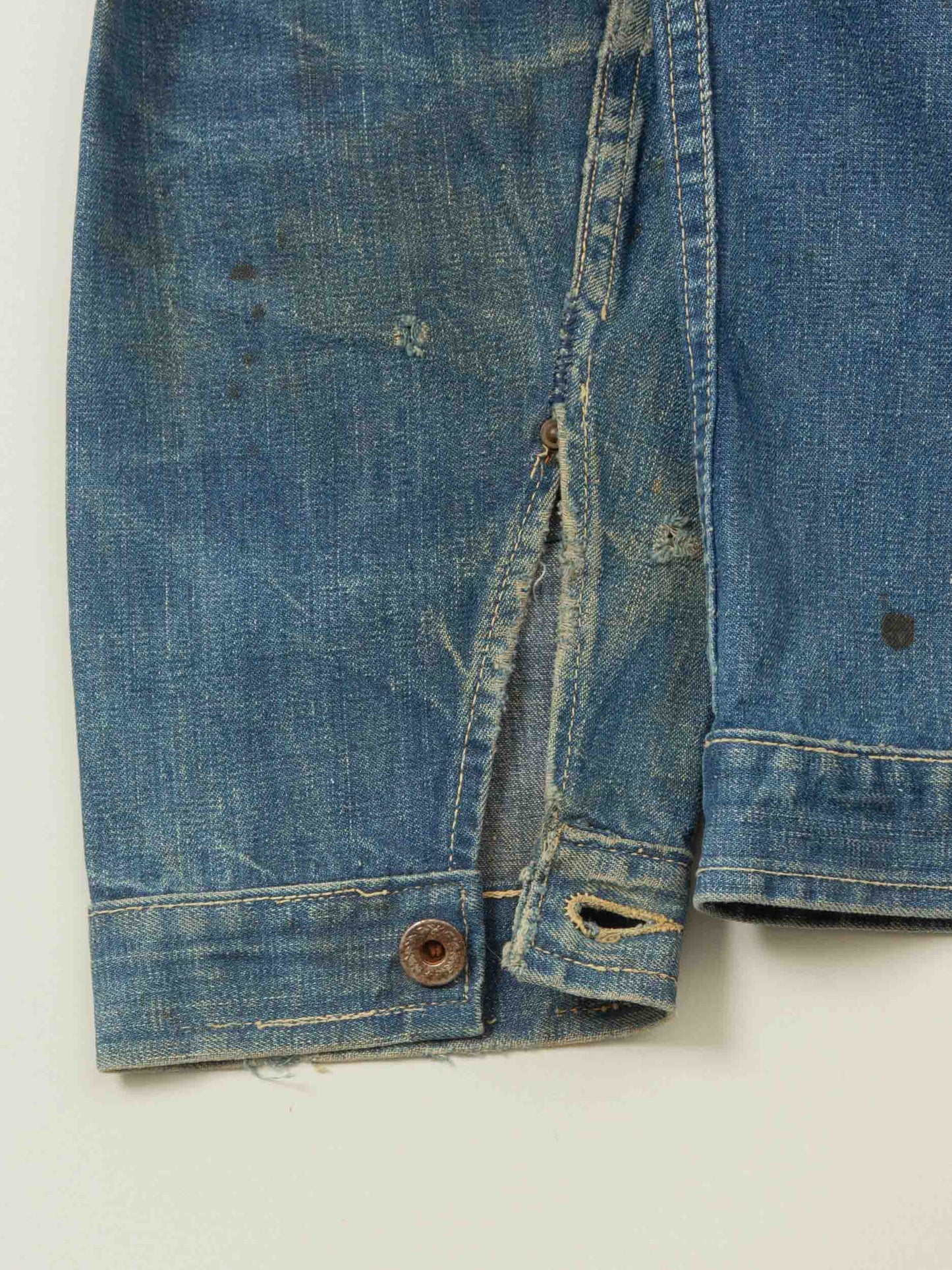 Vtg 1940s Montgomery Ward 101 Type 1 Denim Jacket - Made in USA (L)
