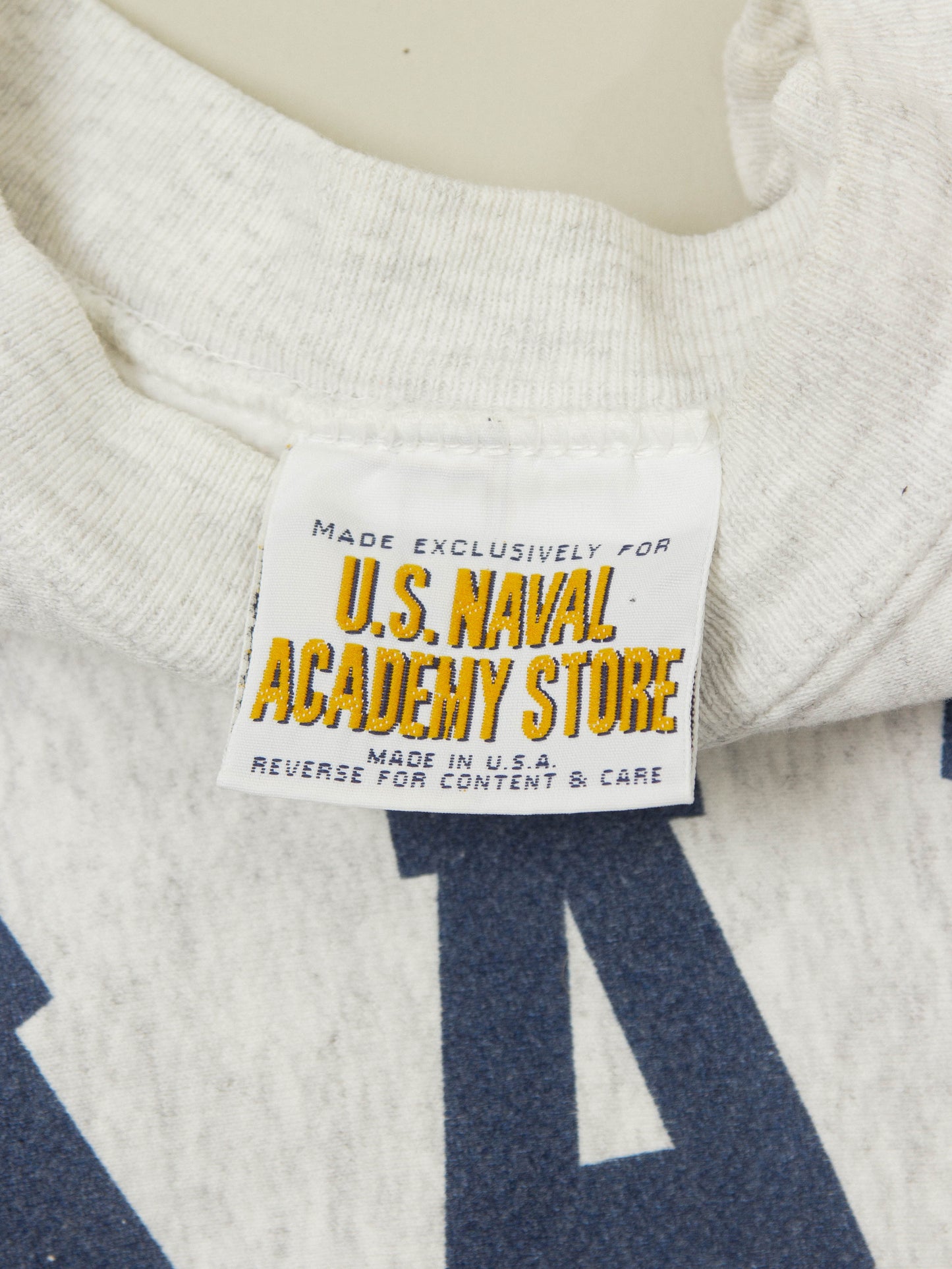 Vtg 1990s US Navy Reverse Weave Sweatshirt - Made in USA (XL)