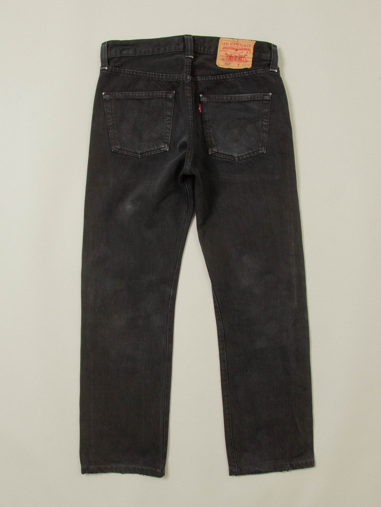 Vtg Faded Black Levi's 501 Jeans (30x29)