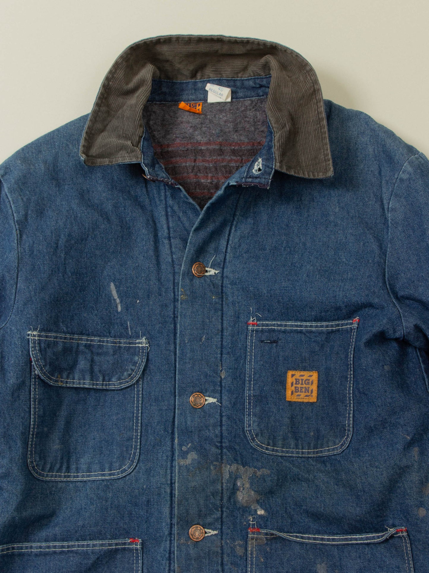 Vtg 1980s Big Ben Lined Chore Loco Jacket - Made in USA (M)
