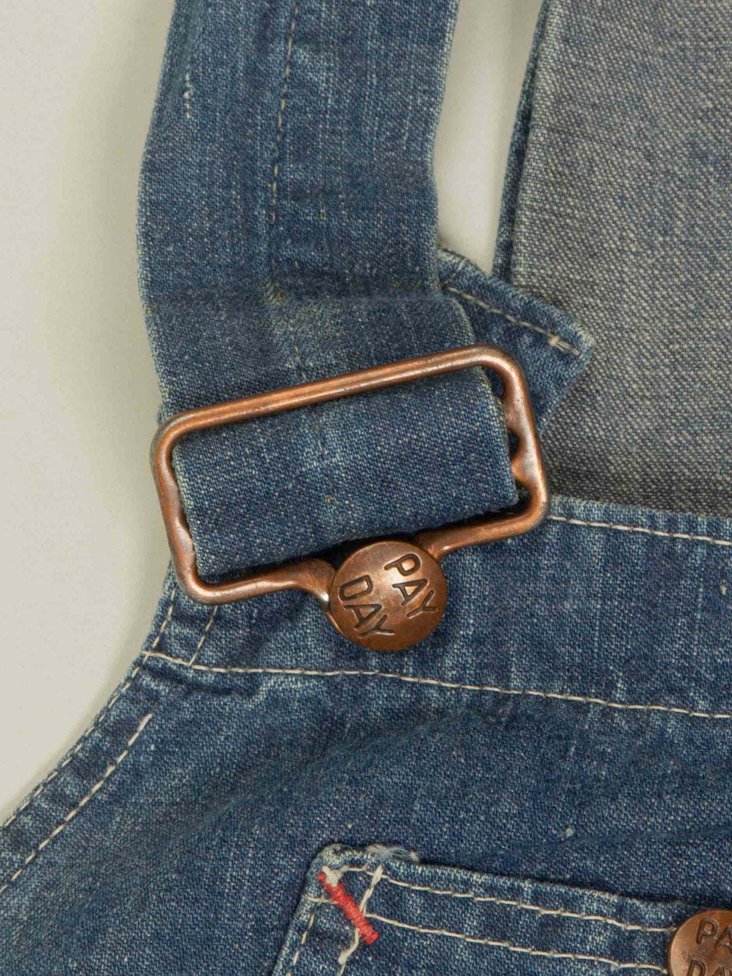 Vtg 1940s J.C Penney PayDay "Square Back" Denim Overalls - Made in USA (L/XL)