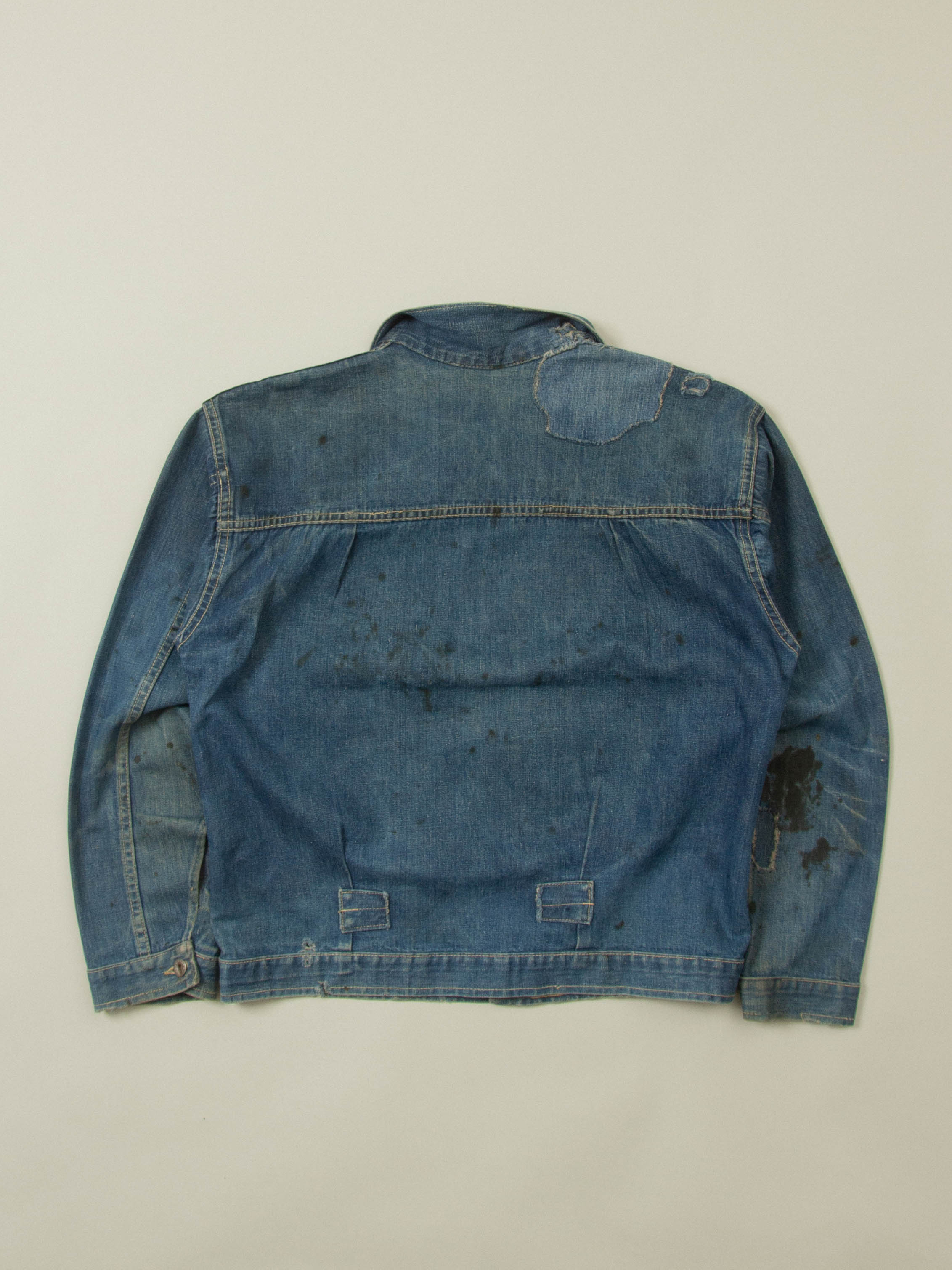 Vtg 1940s Montgomery Ward 101 Type 1 Denim Jacket - Made in