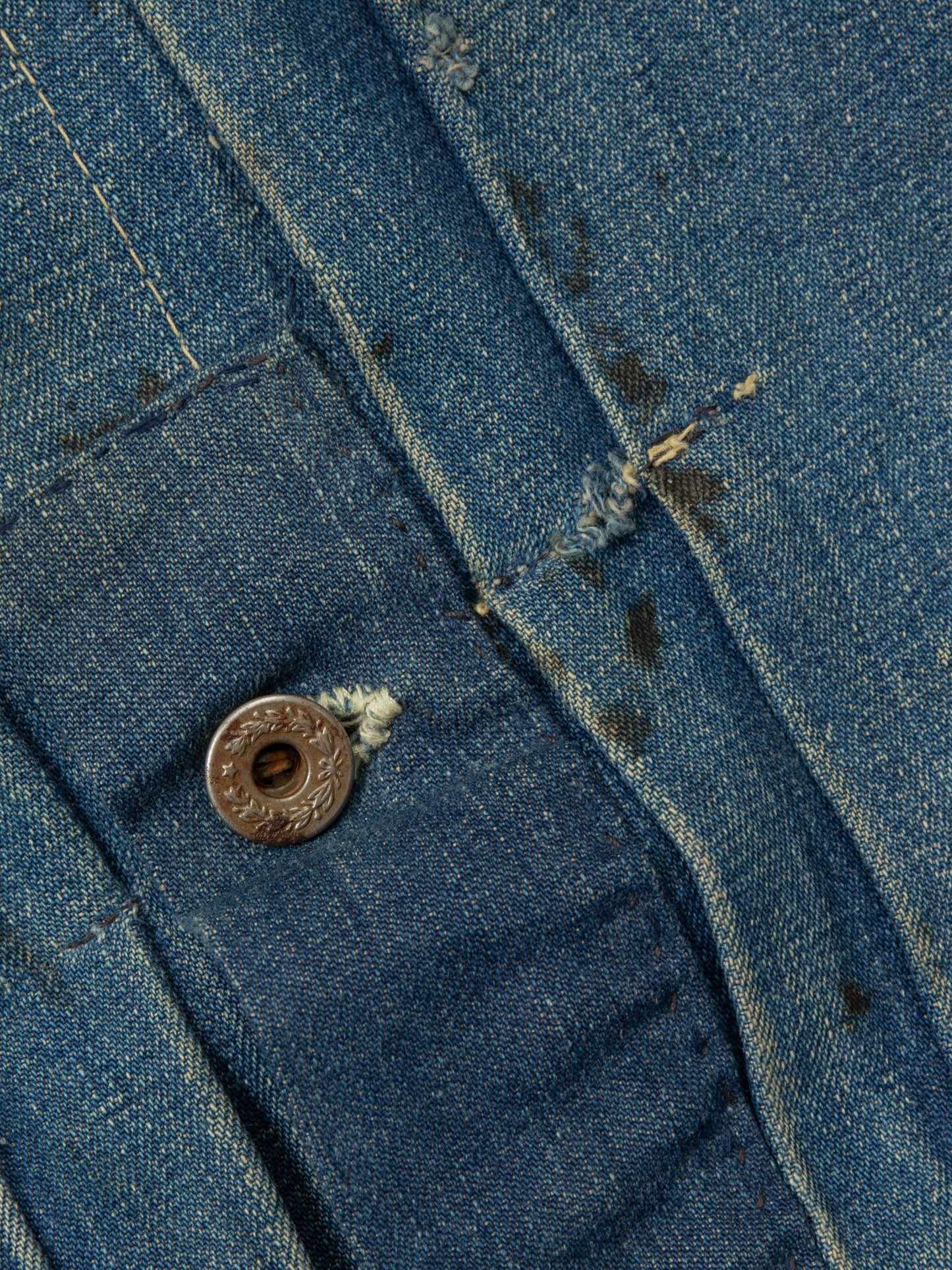 Vtg 1940s Montgomery Ward 101 Type 1 Denim Jacket - Made in USA (L)