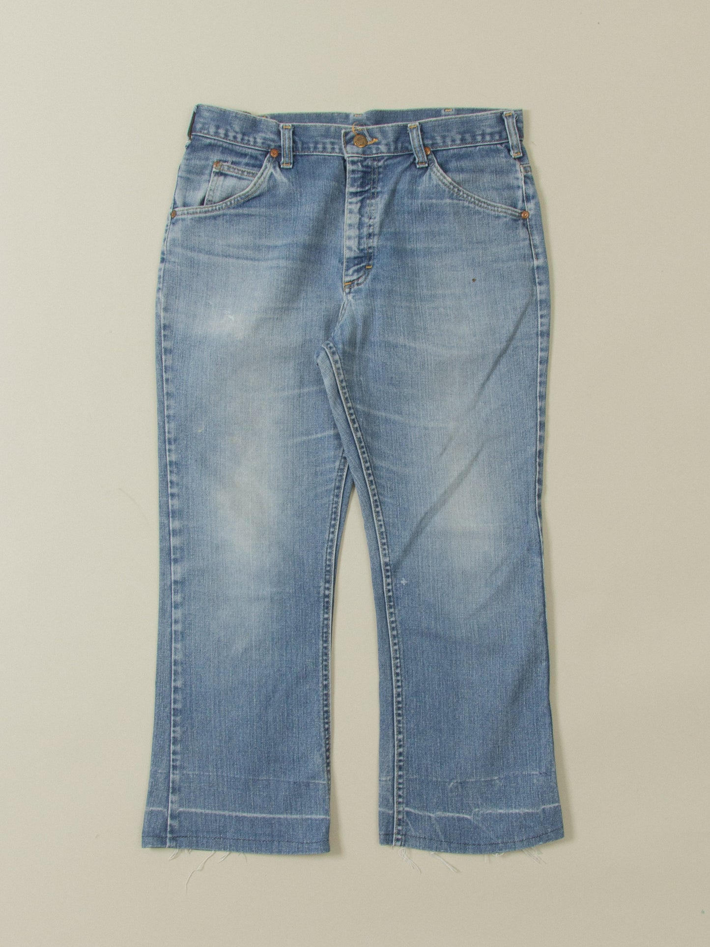 Vtg 1980s Bootcut Lee Rider Jeans - Made in USA (34x27)