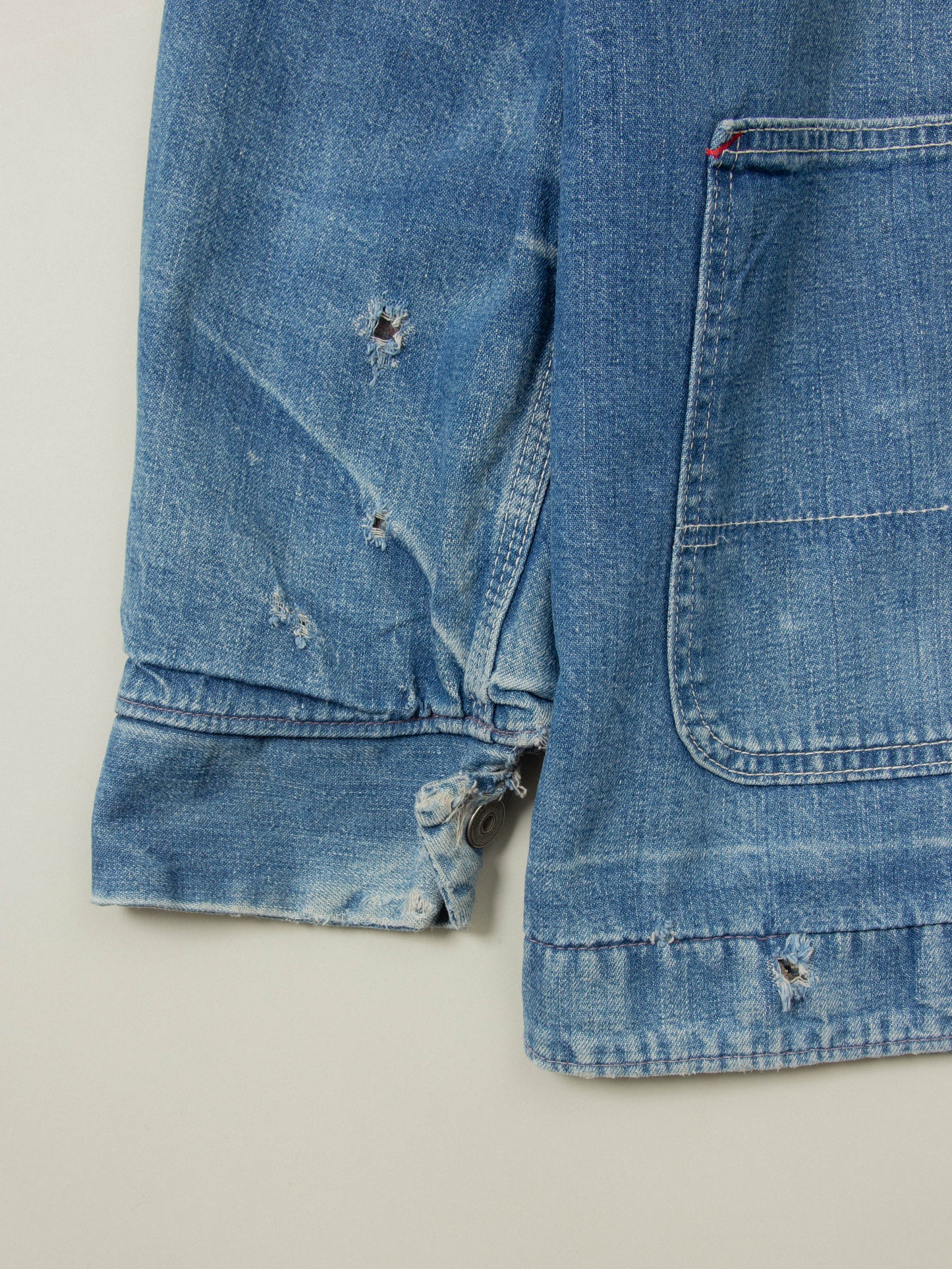 Vtg 1970s Sears Lined Loco Chore Denim Jacket (M/L)