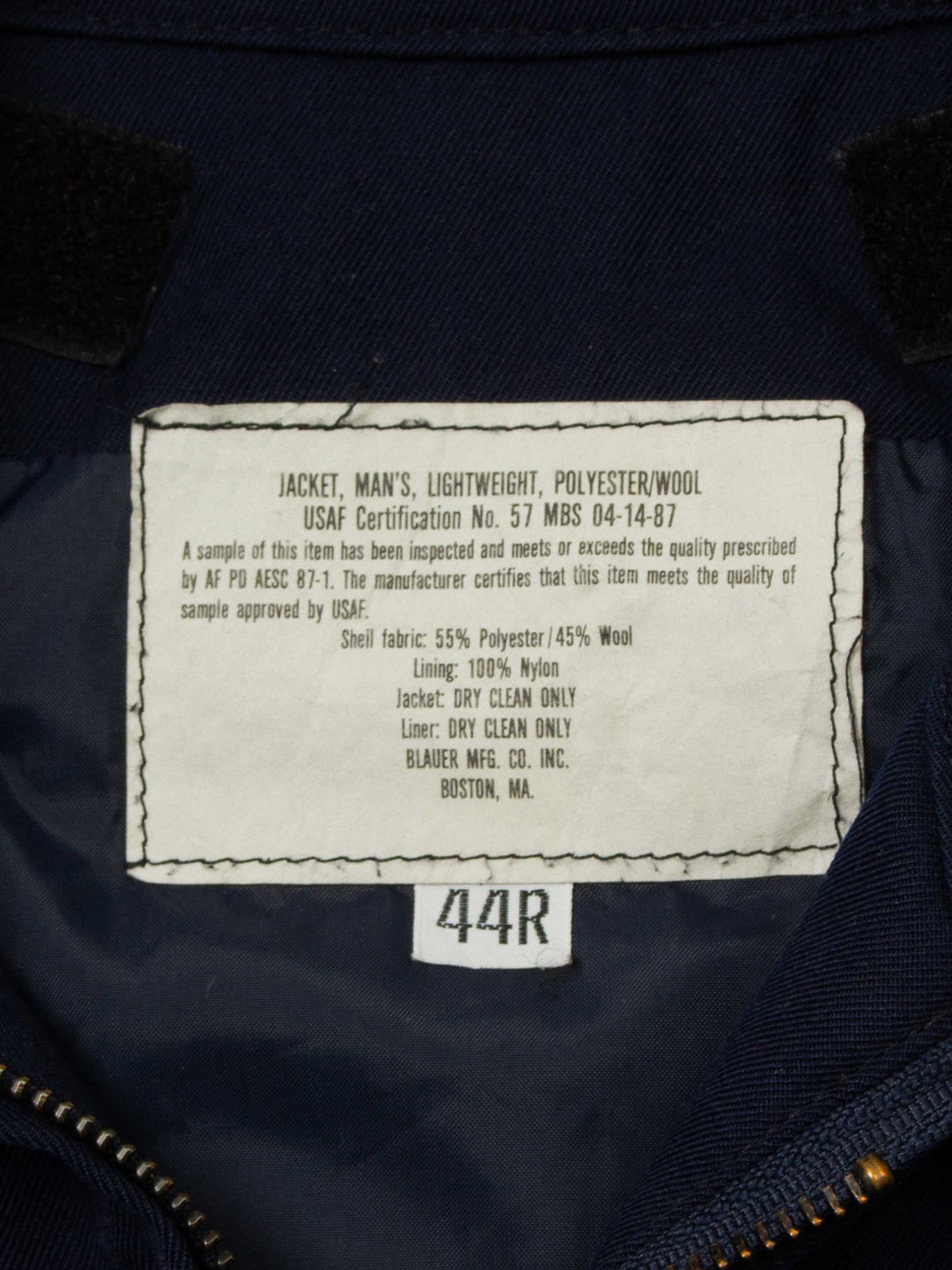 Vtg 1980s USAF Lightweight Bomber Jacket – Made in USA (L)