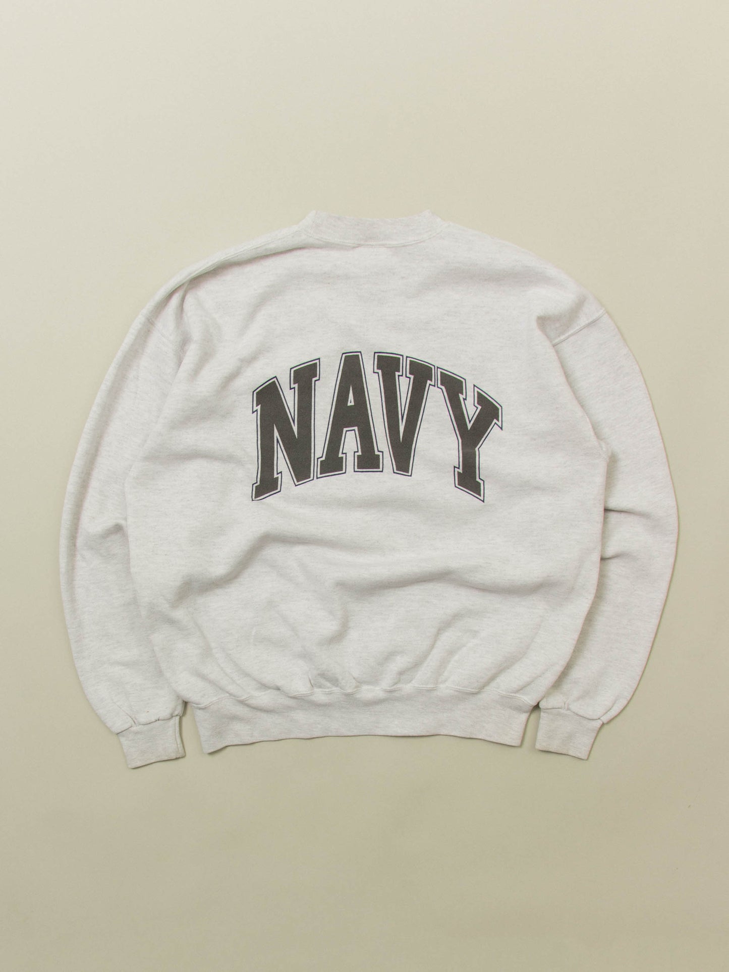 Vtg 1990s US Navy Reflective Logo Sweatshirt – Made in USA (XL)