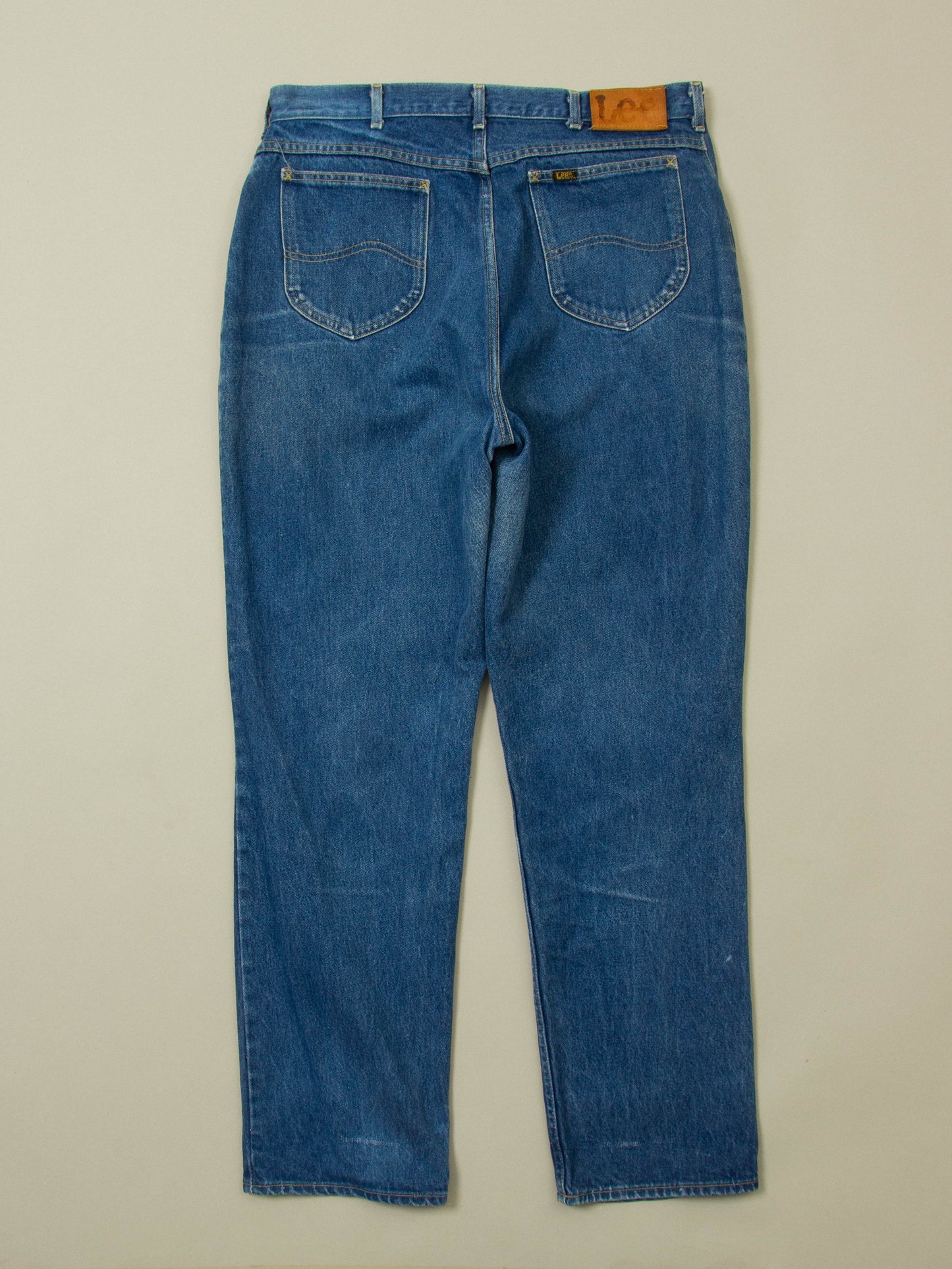 Vtg 1980s Lee Riders Bleached Jeans - Made in USA (36x33)