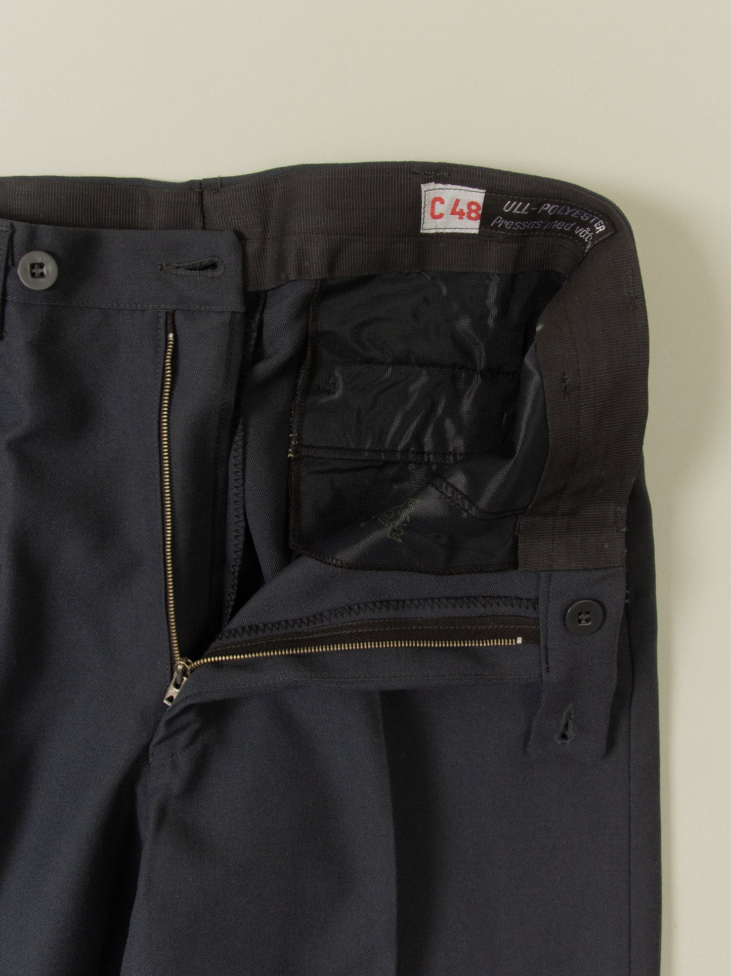 Deadstock Swedish Army Wool Dress Trousers