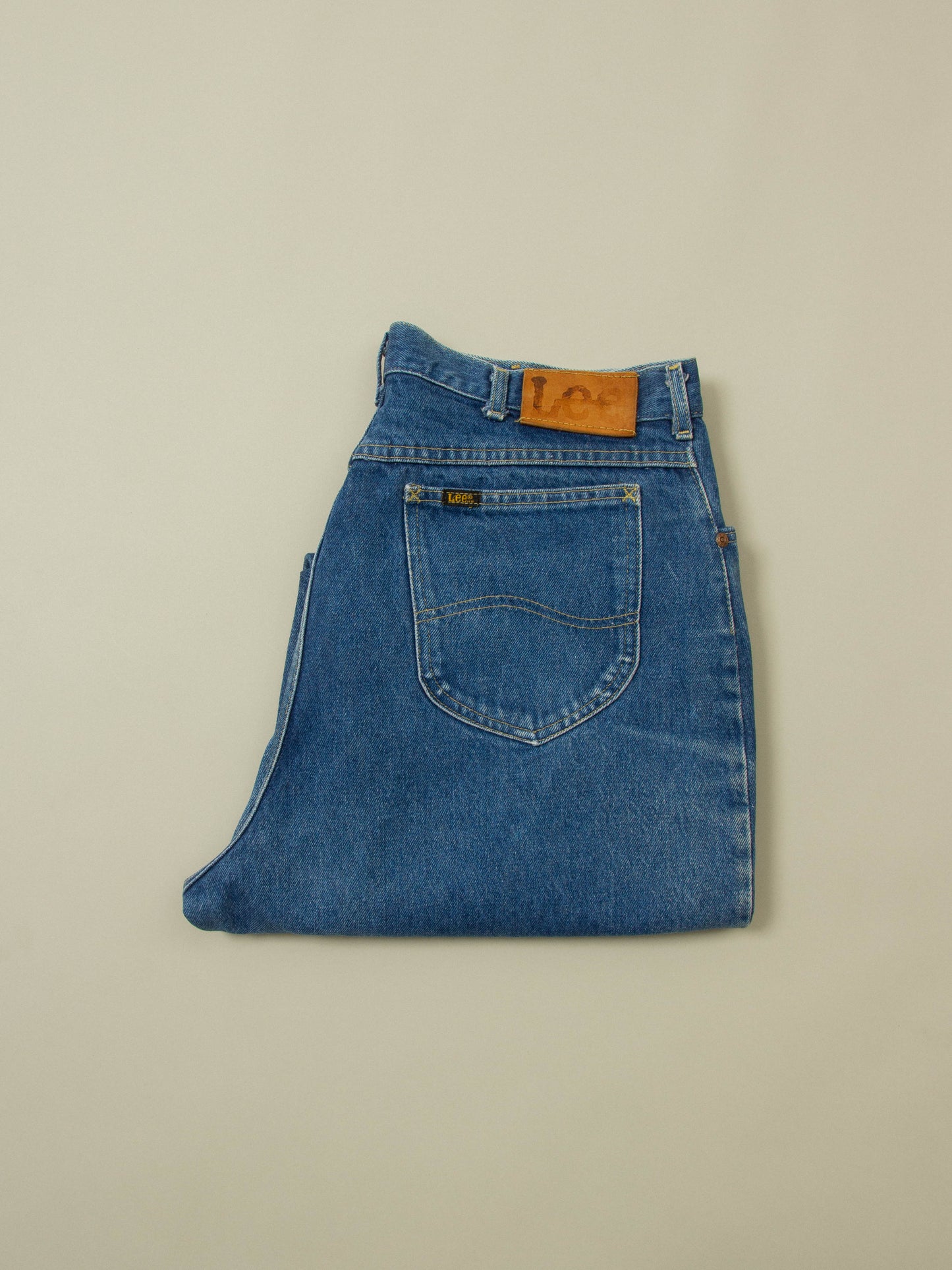 Vtg 1980s Lee Riders Bleached Jeans - Made in USA (36x33)