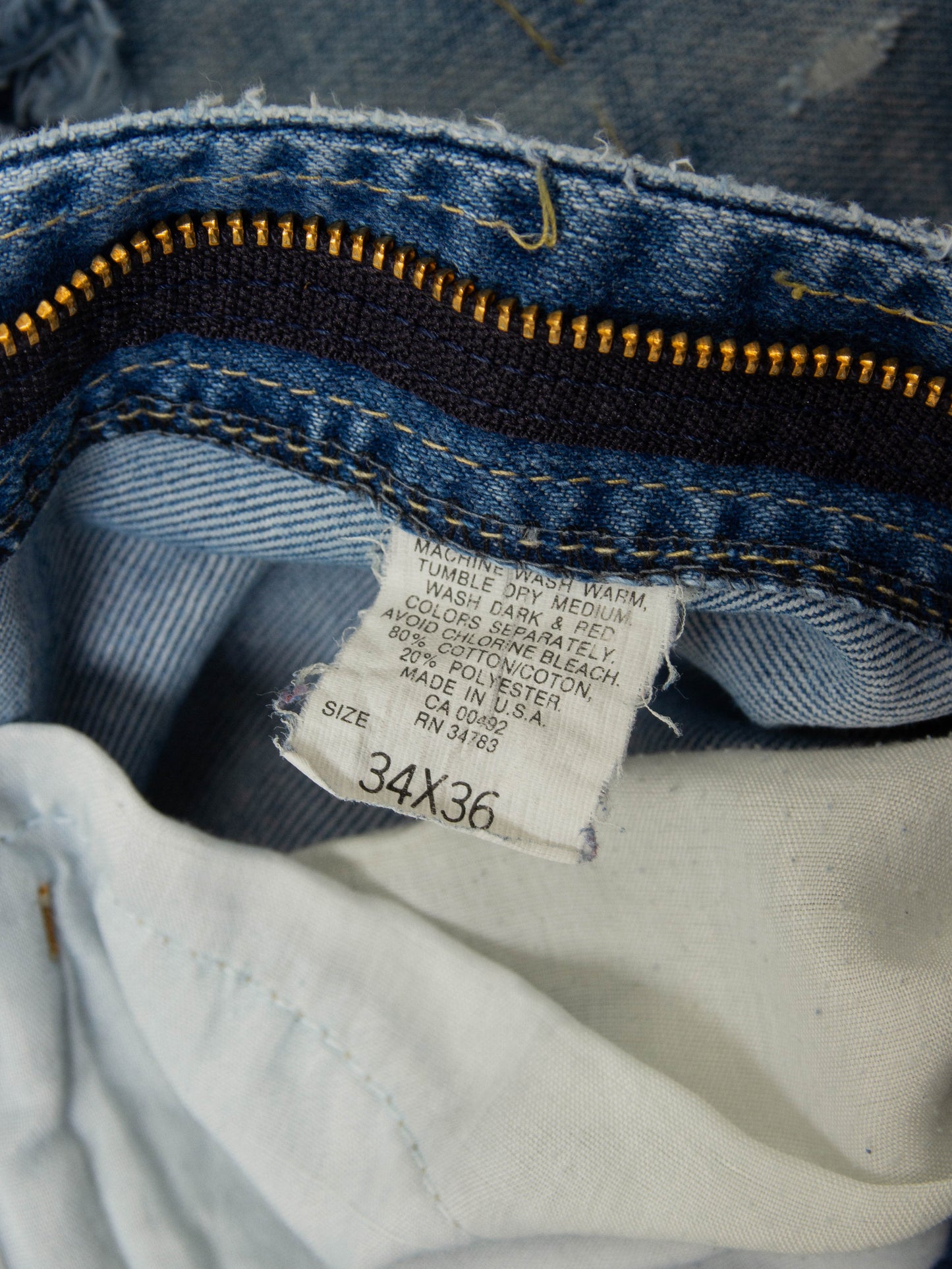 Vtg 1980s Lee Riders Jeans - Made in USA (34x34)