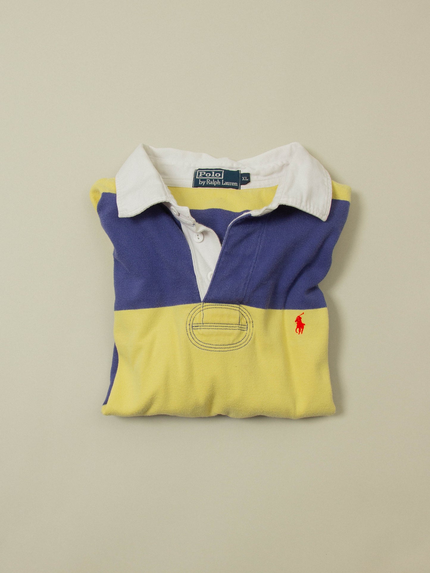 Vtg 1990s Polo Ralph Lauren Rugby Shirt (XL)