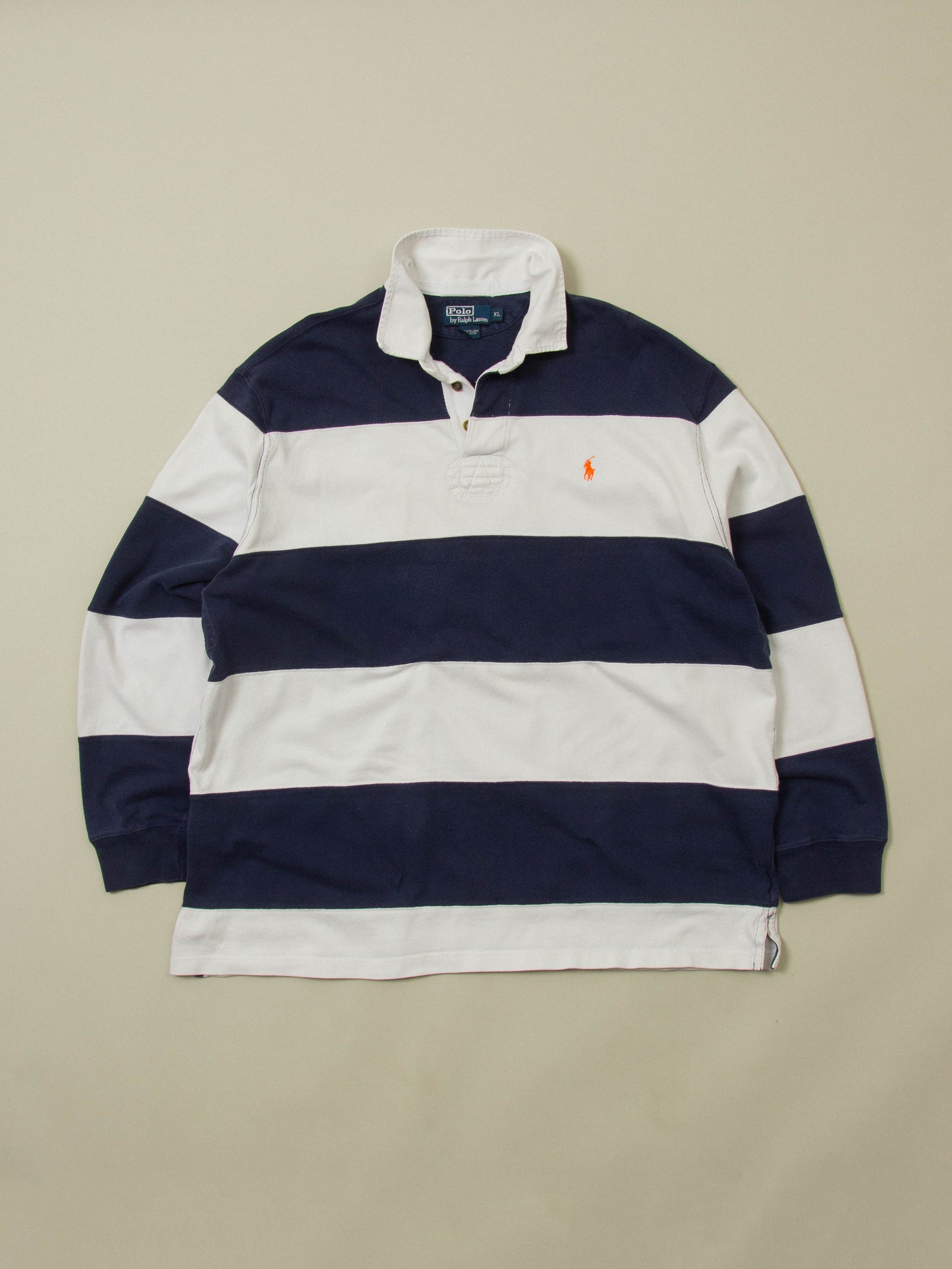 Vtg 1990s Polo Ralph Lauren Rugby Shirt (XL)