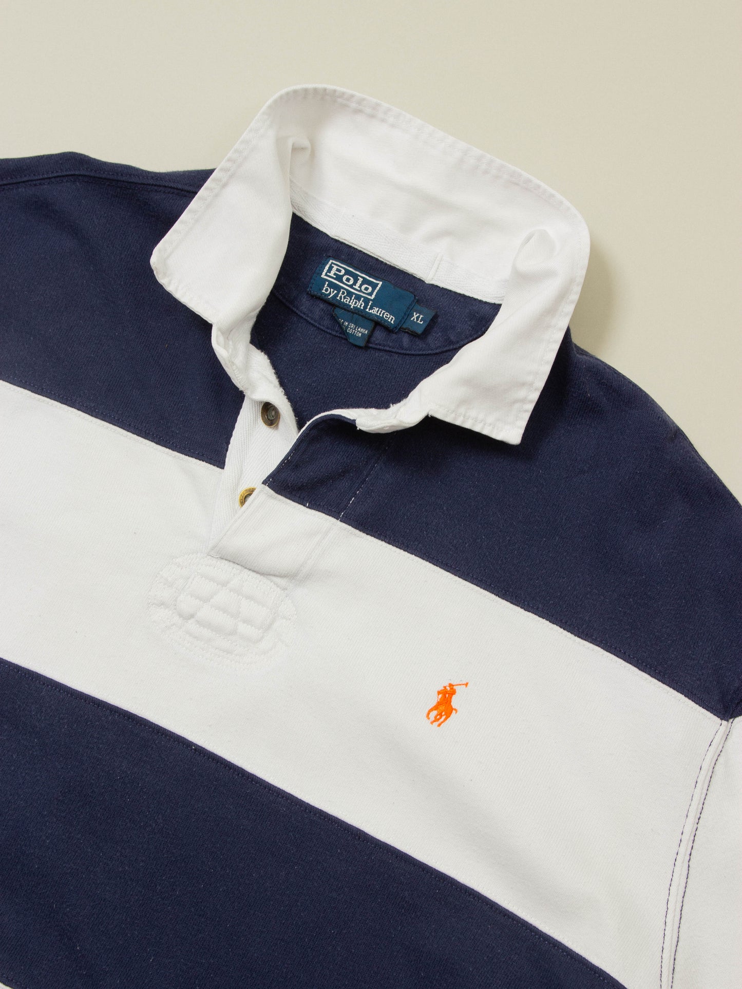 Vtg 1990s Polo Ralph Lauren Rugby Shirt (XL)